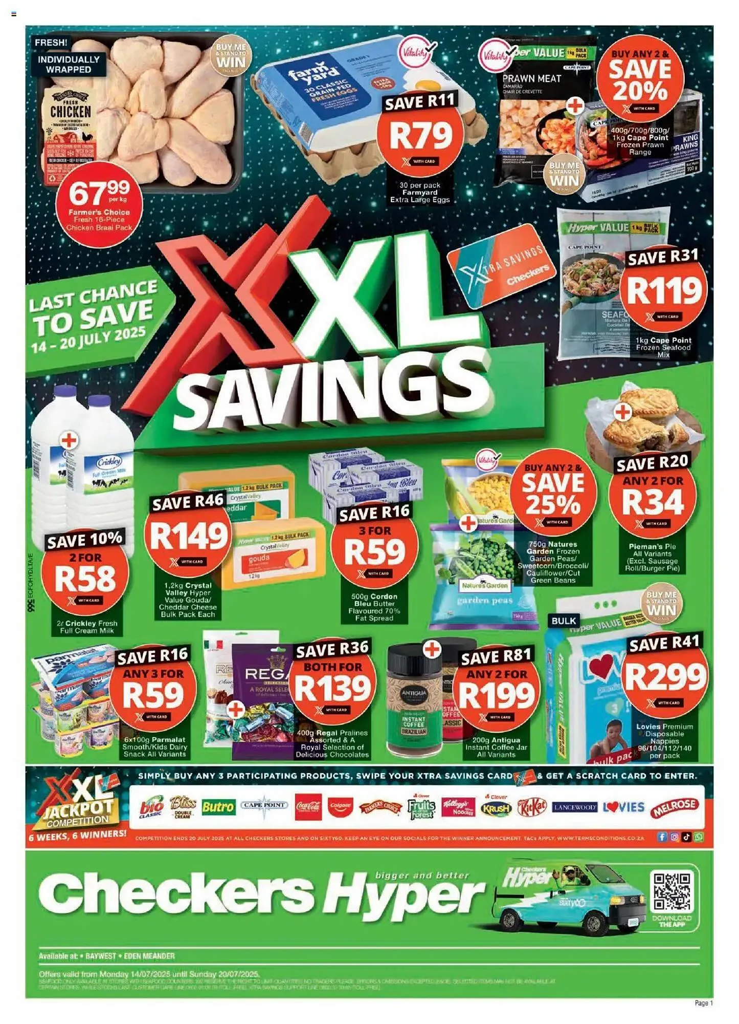 Checkers catalogue from 14 July to 20 August 2025 - Catalogue Page 1