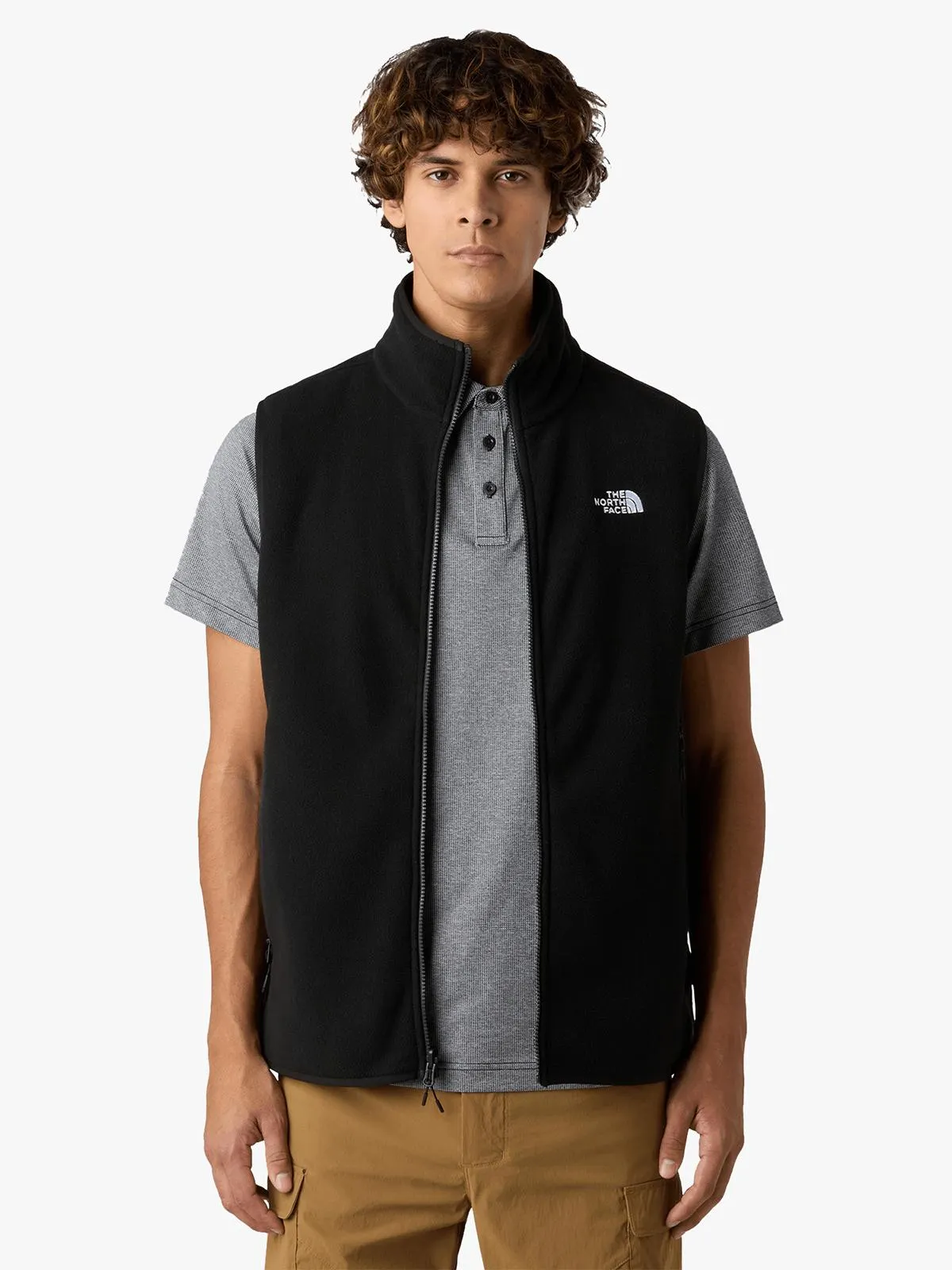 Men's The North Face Black Glacier Fleece Vest
