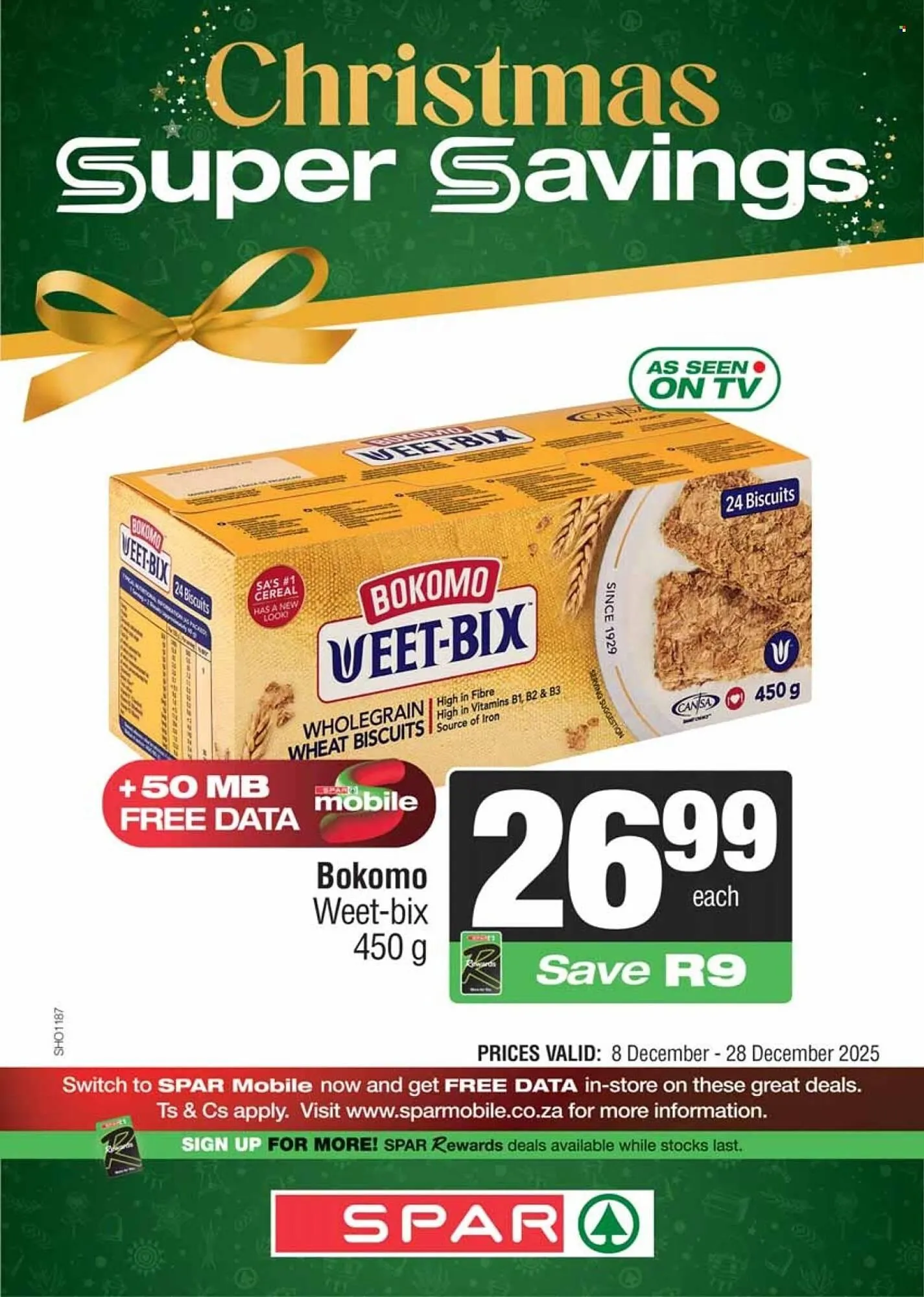 Spar catalogue from 8 December to 28 December 2025 - Catalogue Page 1