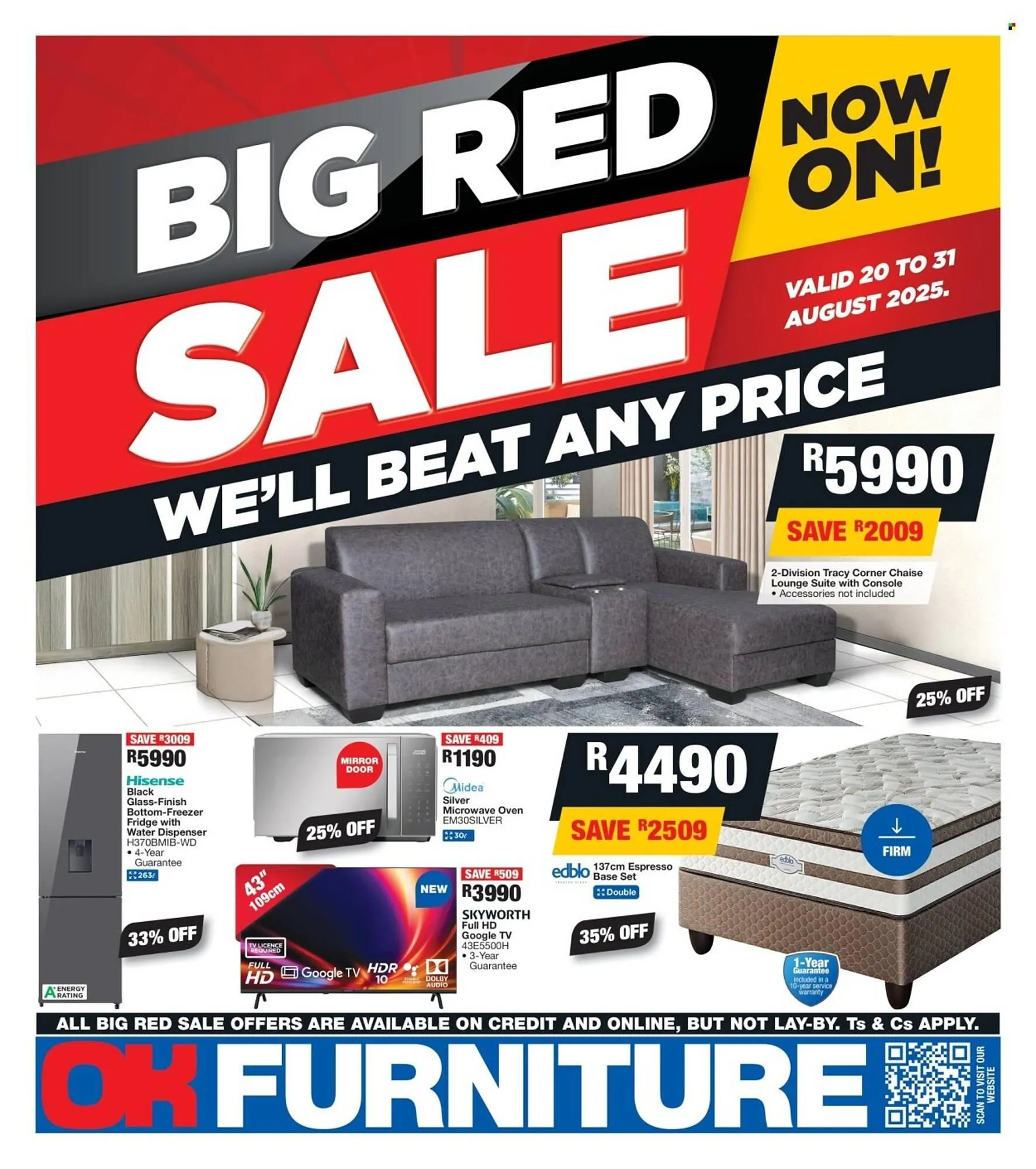 OK Furniture catalogue from 20 August to 31 August 2025 - Catalogue Page 1
