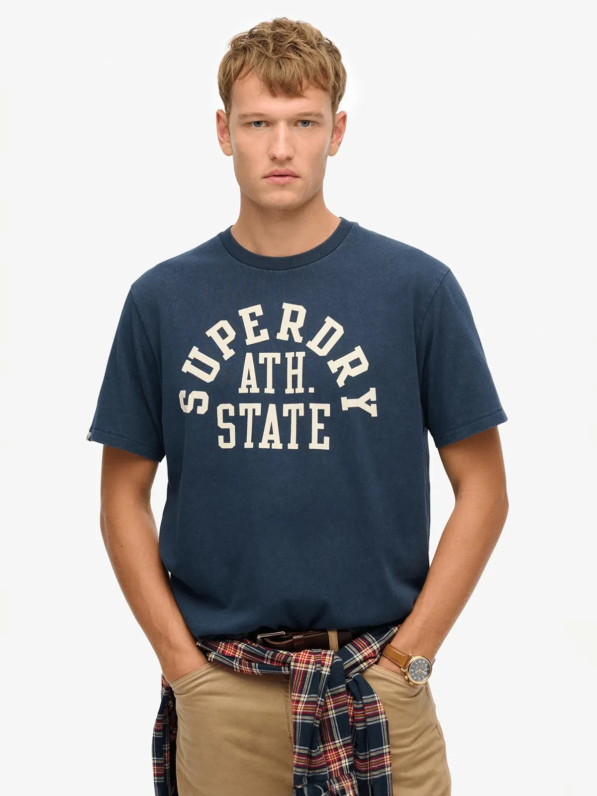 Men's Superdry Navy Athletic Ess T-shirt