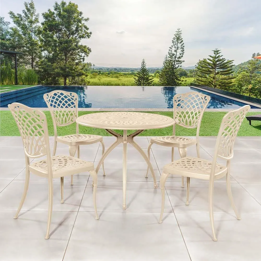 Baswick 4-Seater Dining Set Pebble