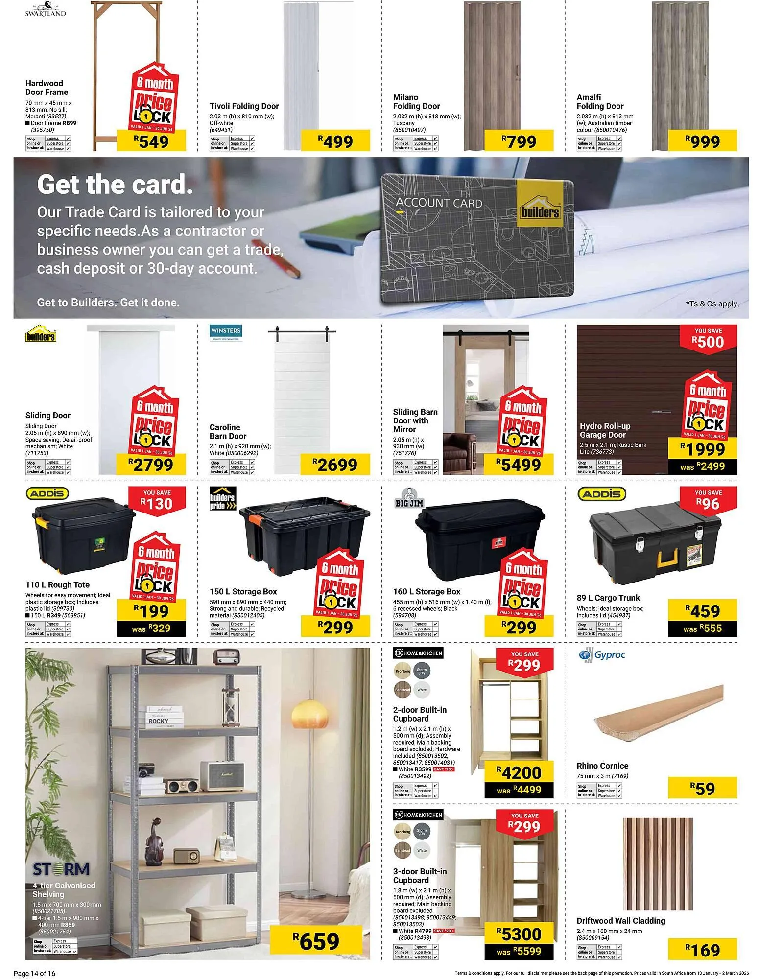 Builders Warehouse catalogue from 13 January to 2 March 2026 - Catalogue Page 12