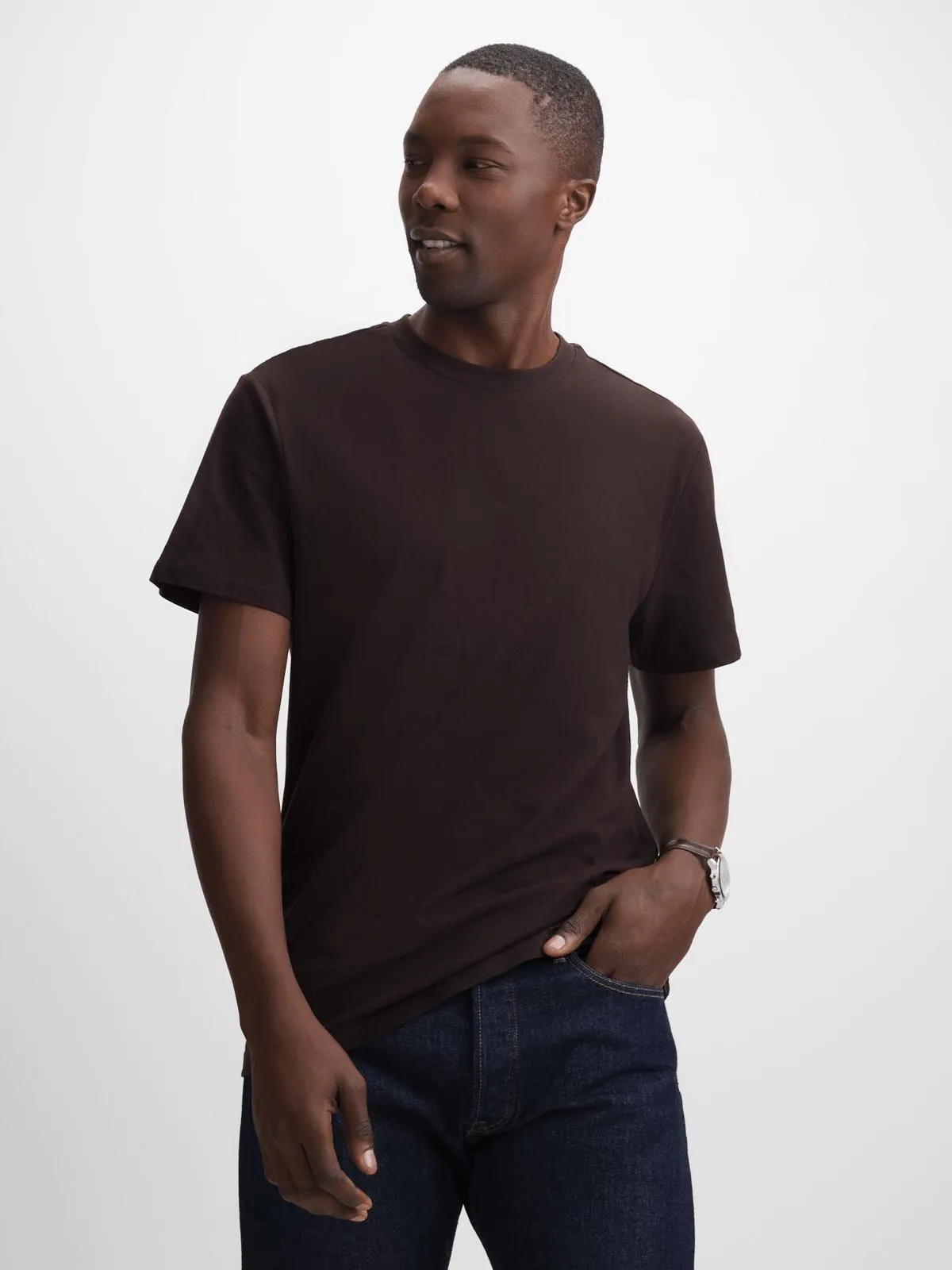 Jet Men's Dark Brown T-shirt