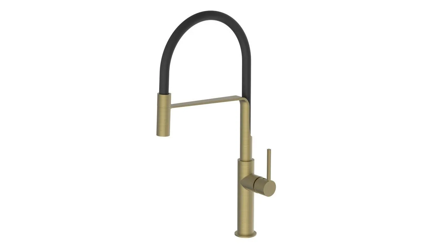 Tivoli Varano Black & Matt Gold Sink Mixer