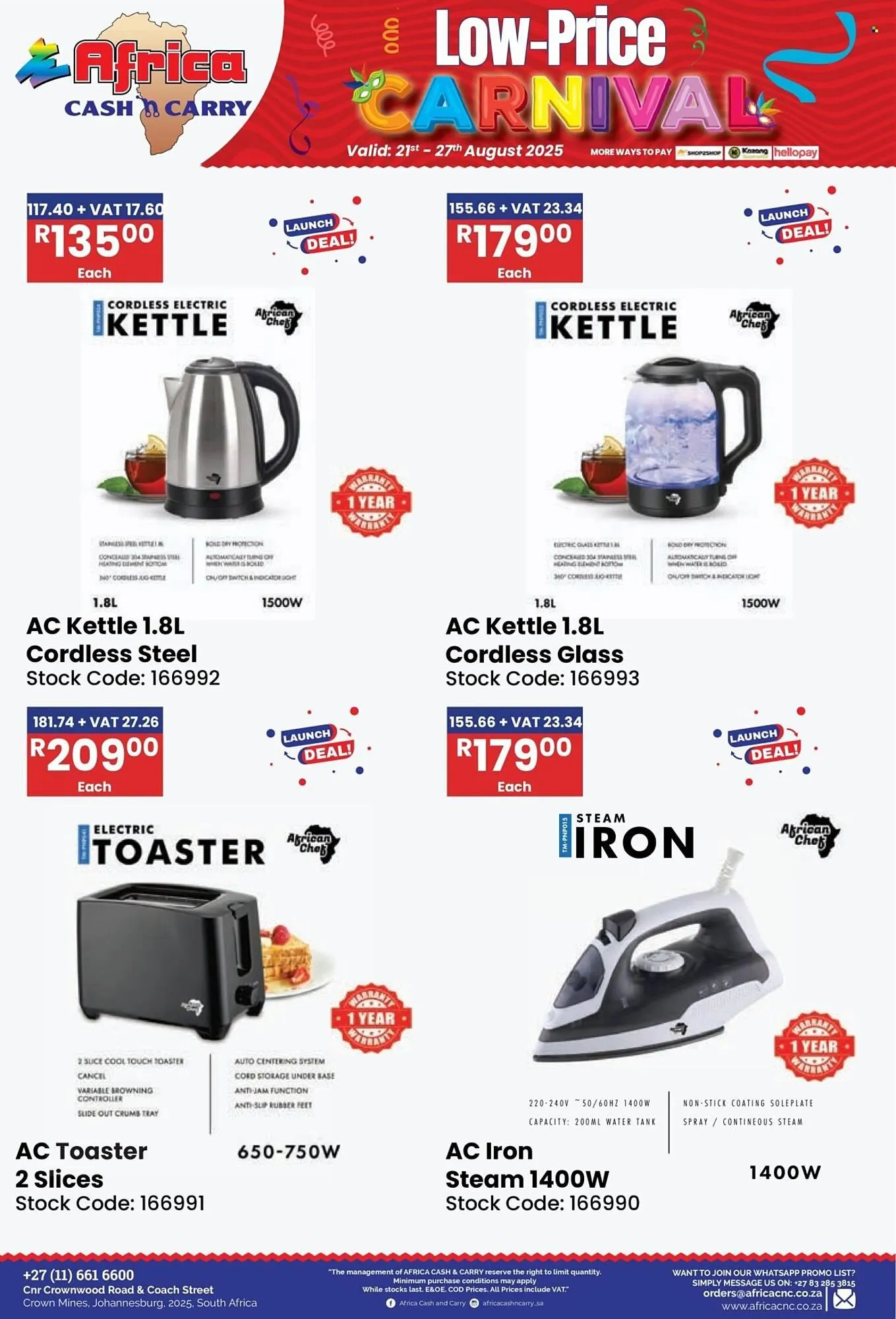 Africa Cash and Carry catalogue from 21 August to 27 August 2025 - Catalogue Page 11
