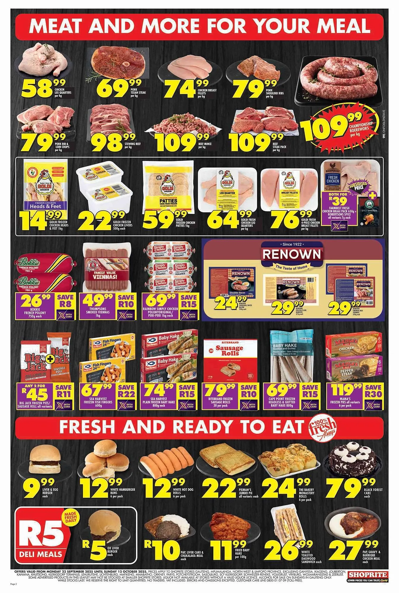 Shoprite catalogue from 22 September to 12 October 2025 - Catalogue Page 2