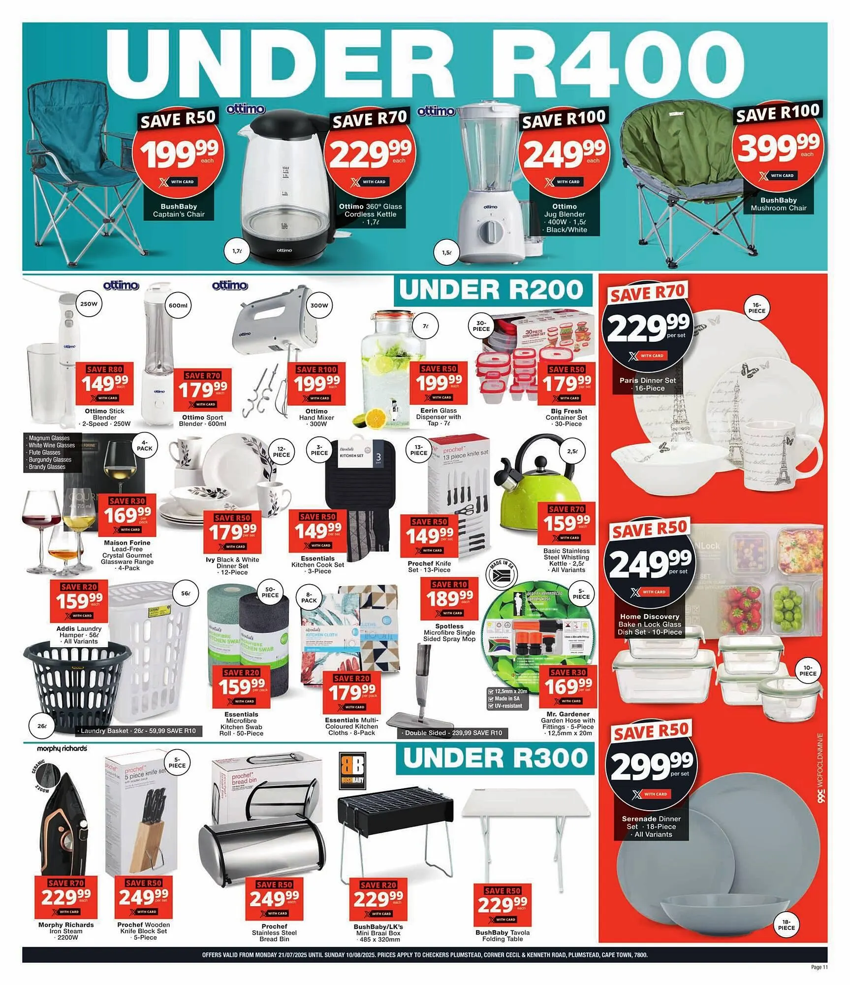 Checkers catalogue from 21 July to 10 August 2025 - Catalogue Page 11