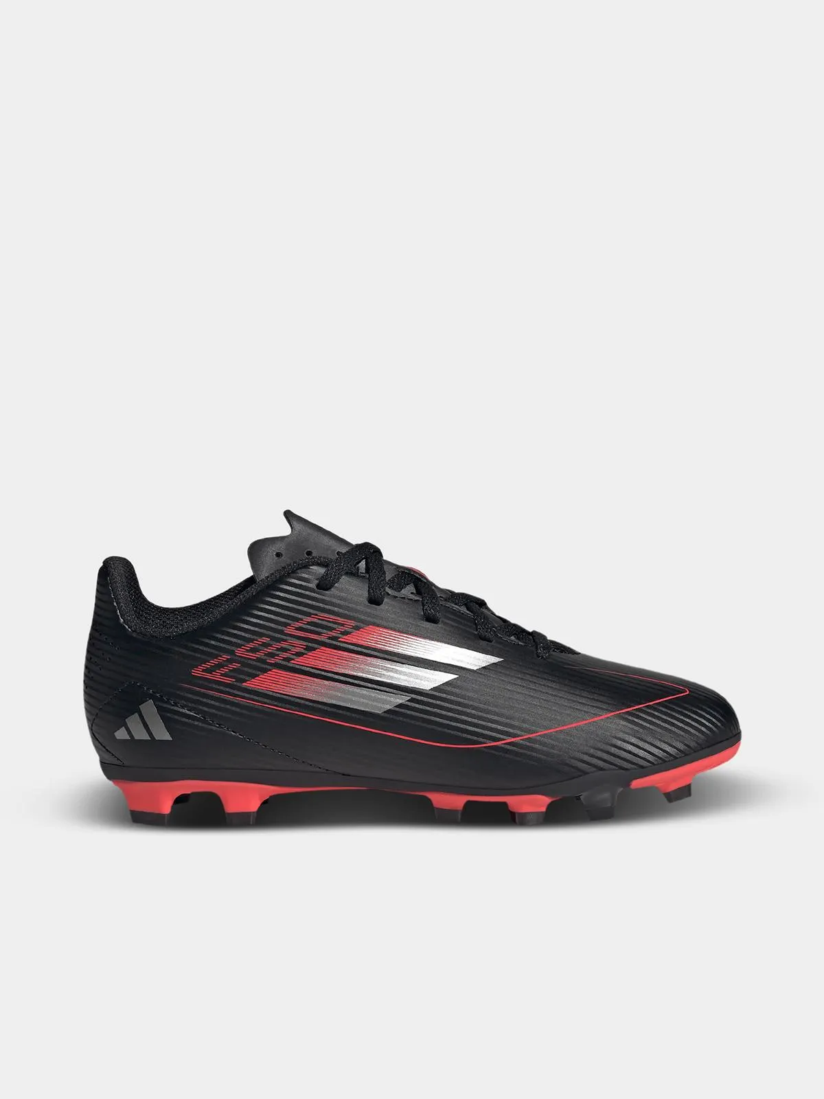 adidas Junior F50 Club FG/MG Black/Red Boots