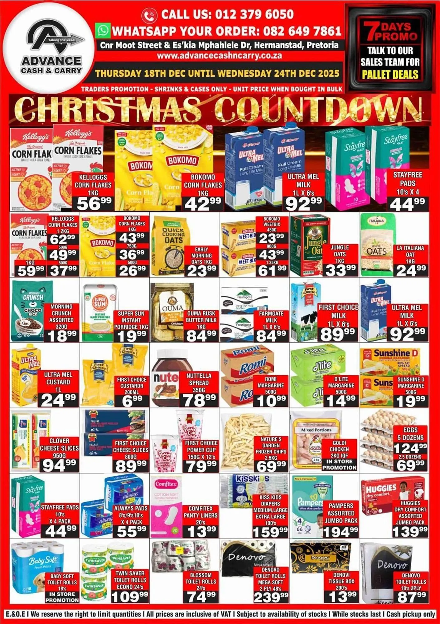 Advance Cash n Carry catalogue from 18 December to 24 December 2025 - Catalogue Page 1