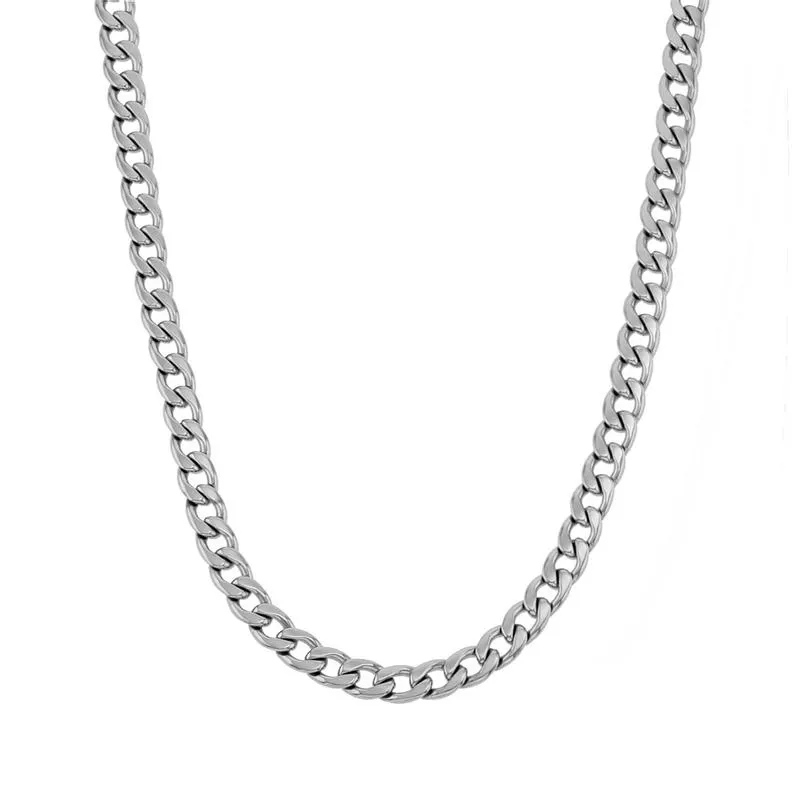 Stainless Steel Men's Curb Chain