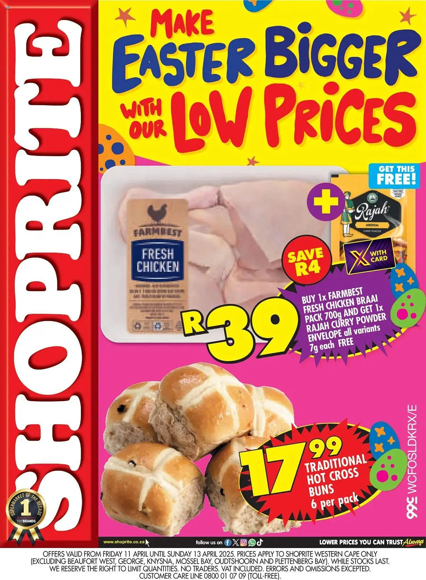 Shoprite catalogue from 11 April to 13 April 2025 - Catalogue Page 1