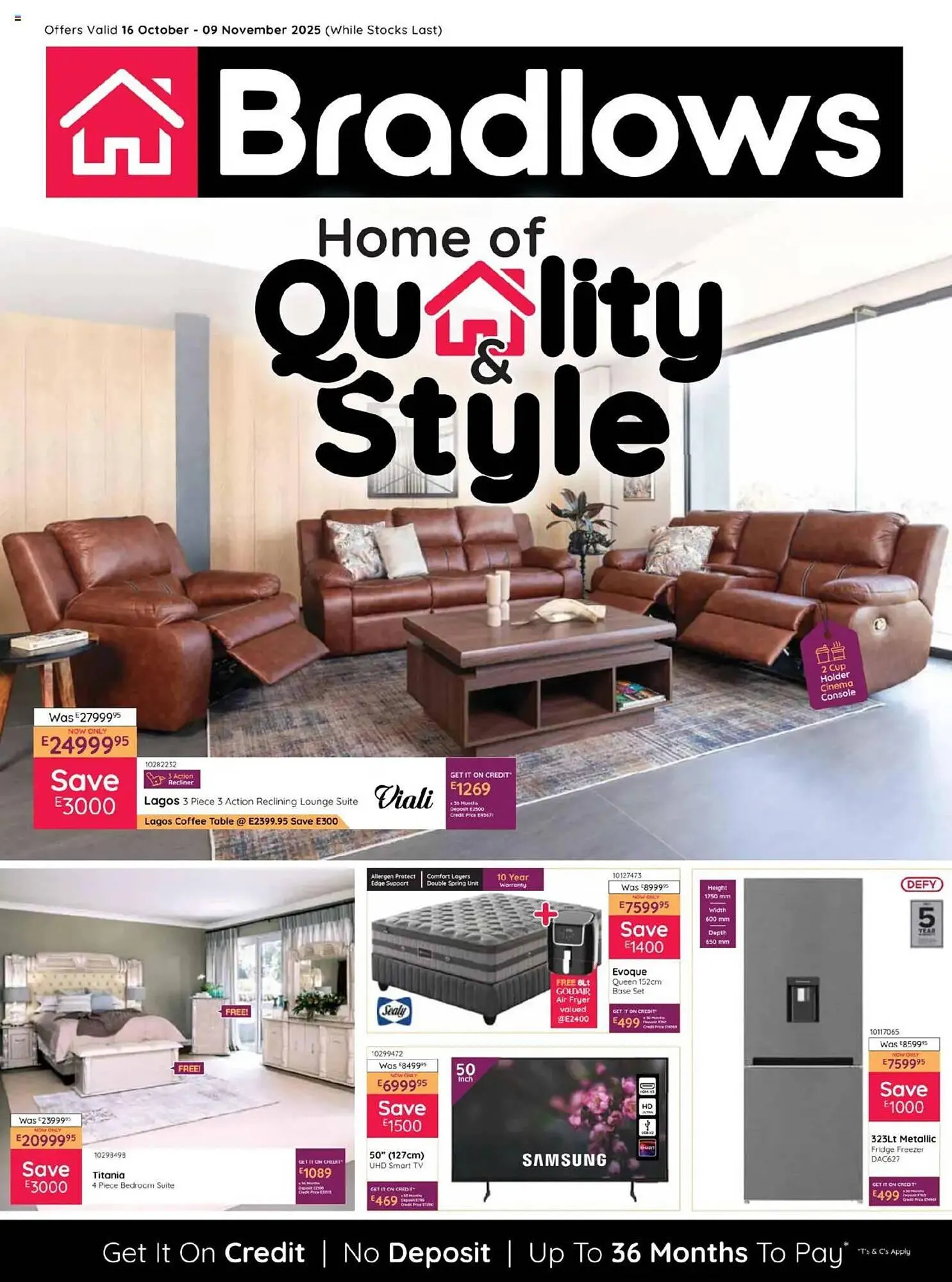 Bradlows catalogue from 16 October to 9 November 2025 - Catalogue Page 1