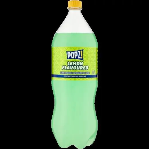 Popz Lemon Flavoured Soft Drink 2L