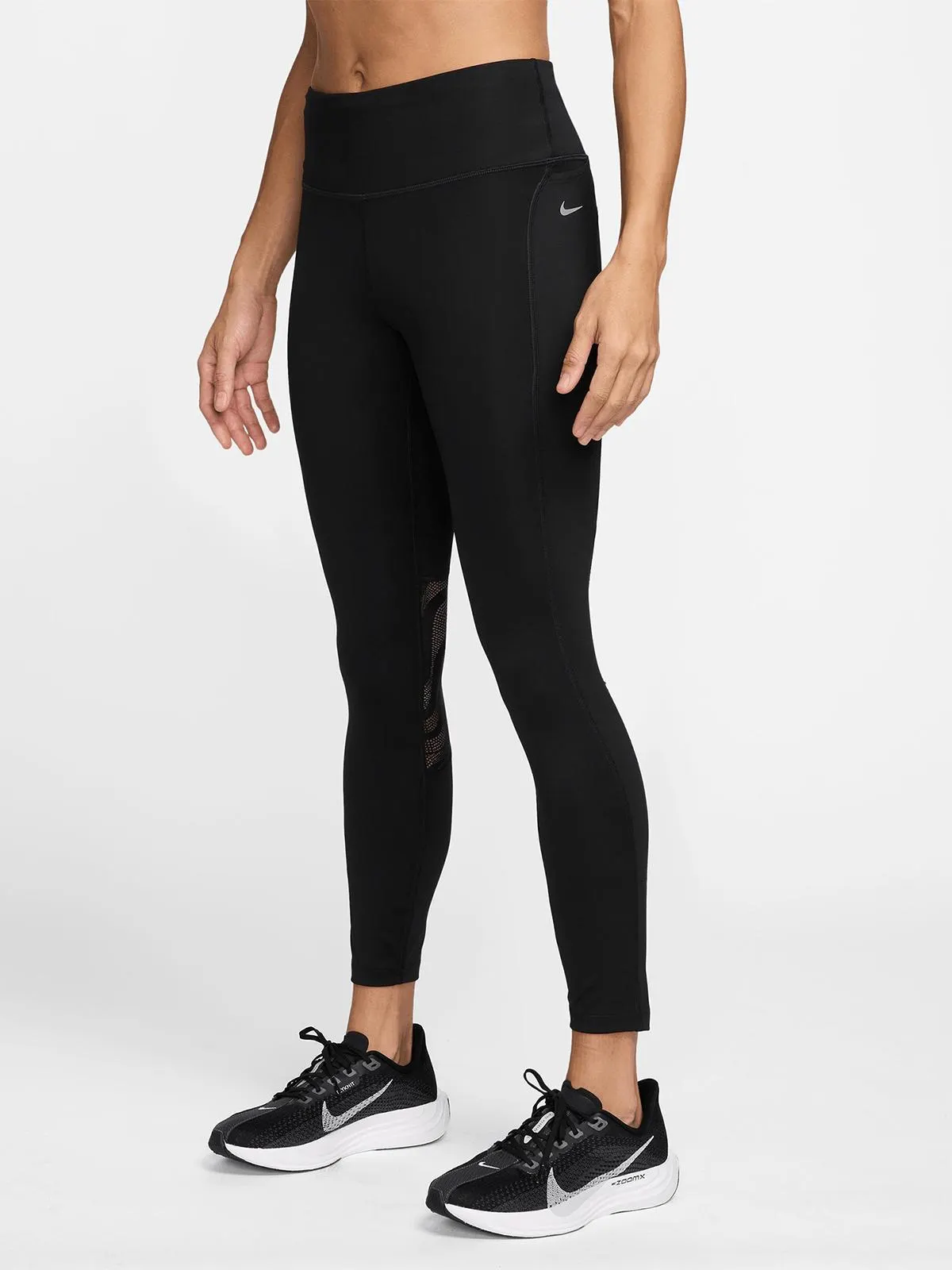 Nike Womens Fast 7/8 Black/Reflective Silver Leggings