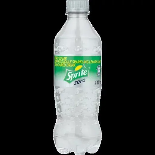 Sprite Zero Sparkling Lemon-Lime Flavoured Soft Drink 440ml