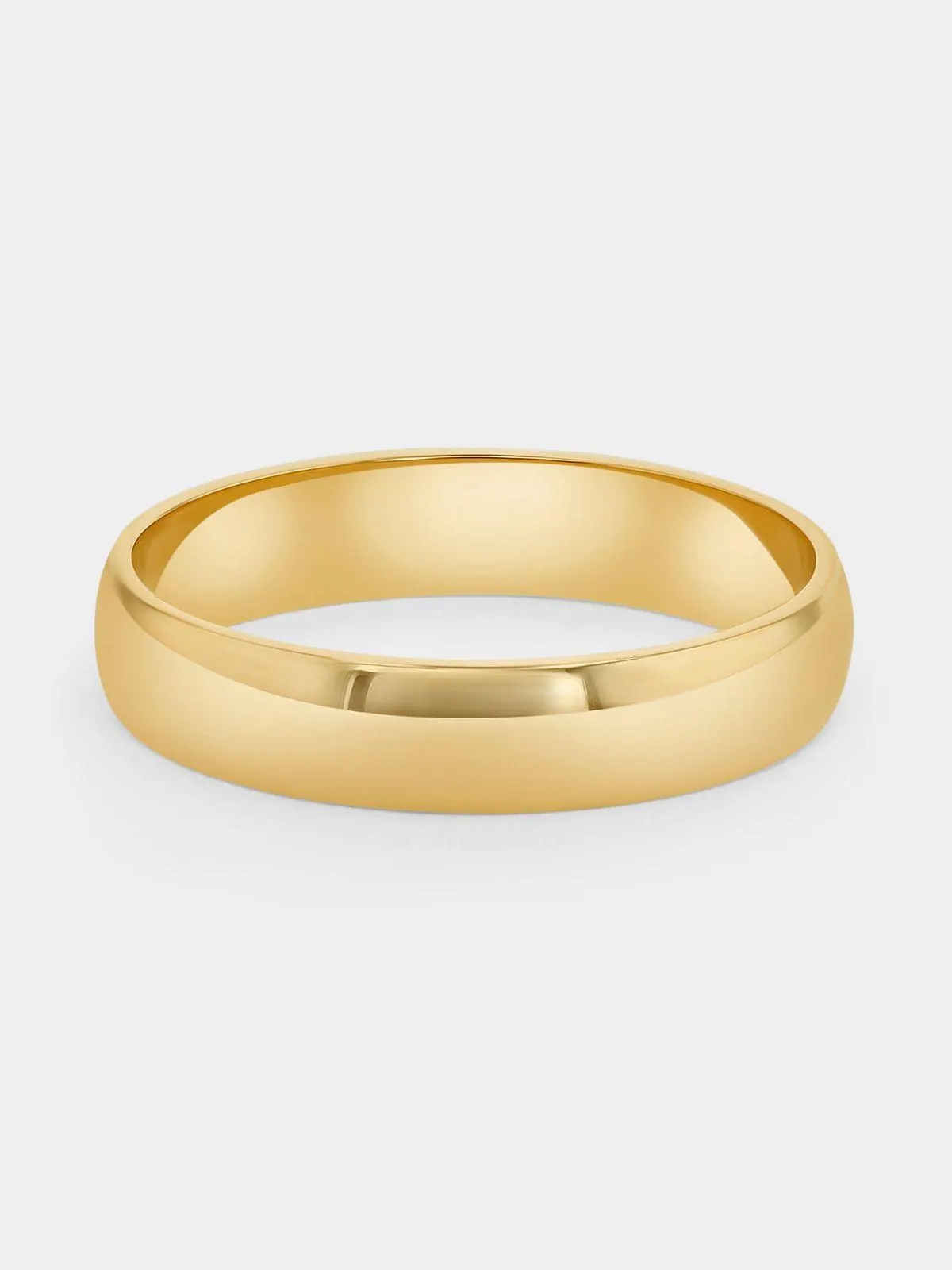 Yellow Gold Plain Wedding Band