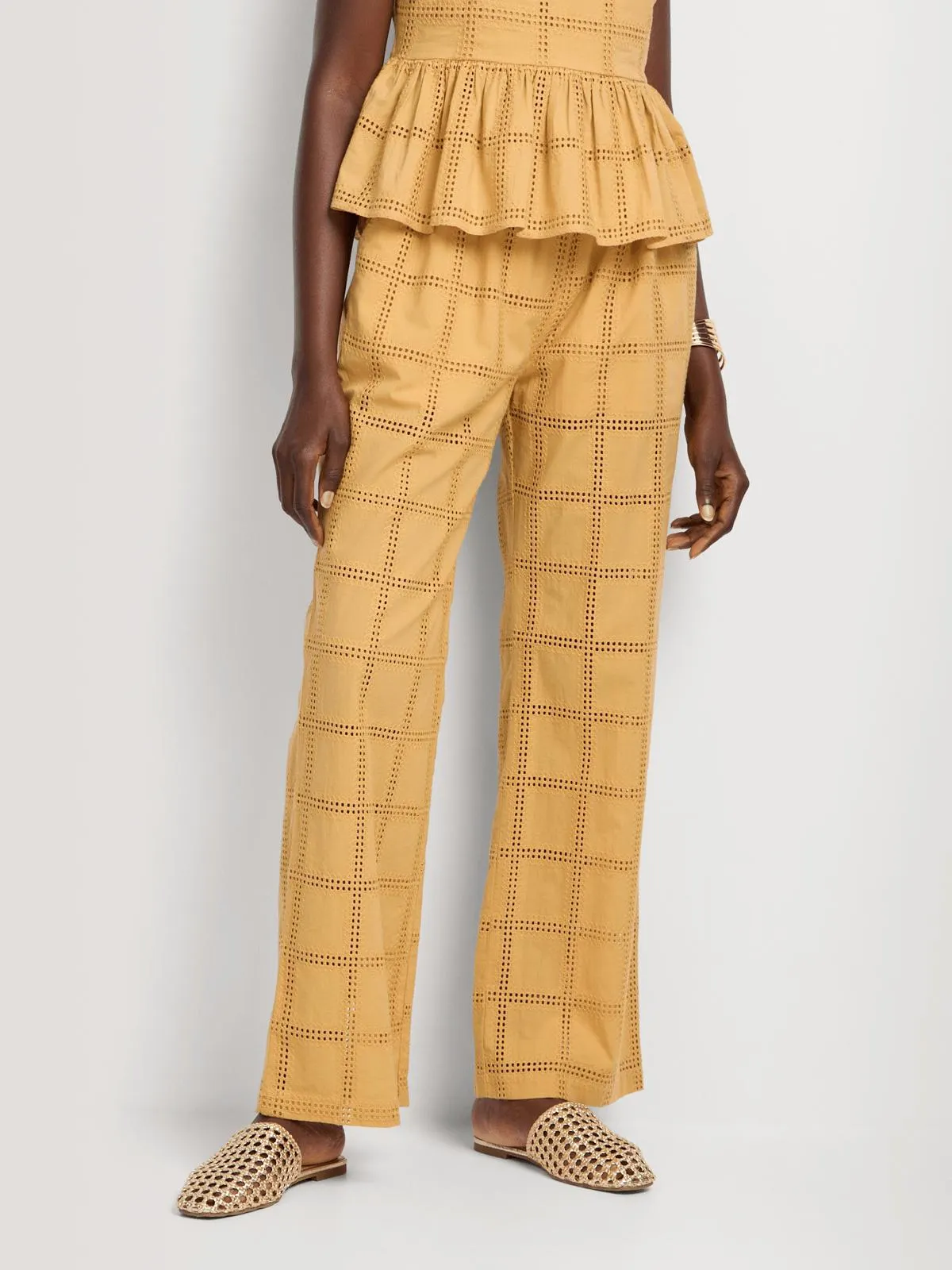 Co-ord Anglaise Wide Leg Pants