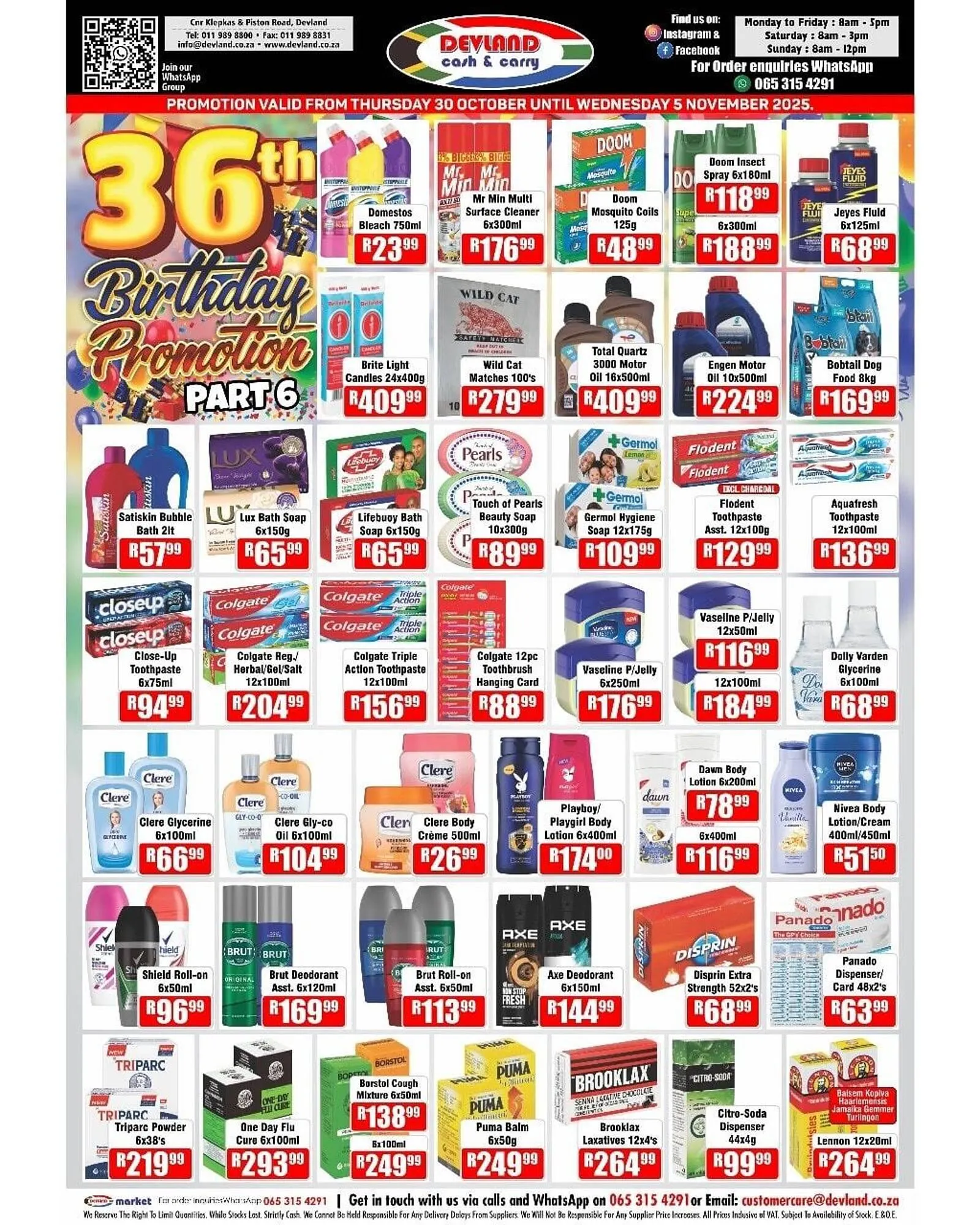 Devland Cash And Carry catalogue from 30 October to 5 November 2025 - Catalogue Page 1