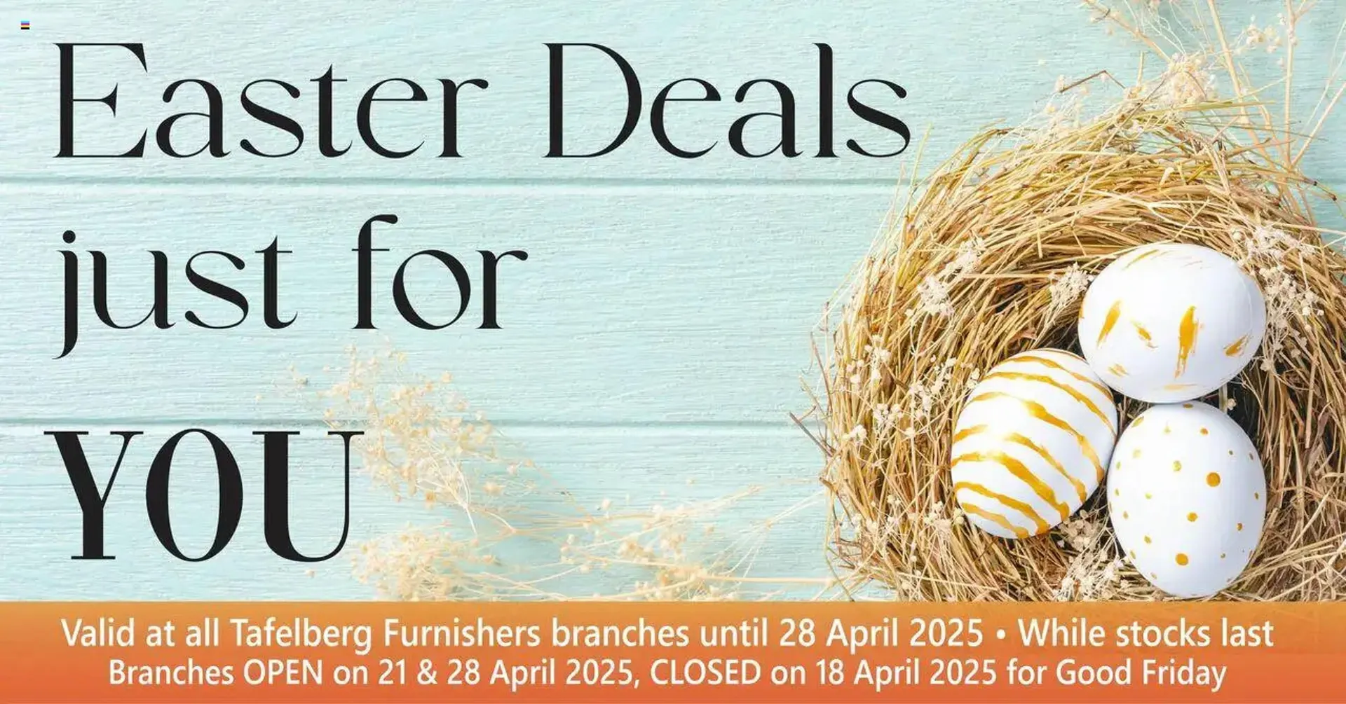 Tafelberg Furnishers catalogue from 20 April to 28 April 2025 - Catalogue Page 1