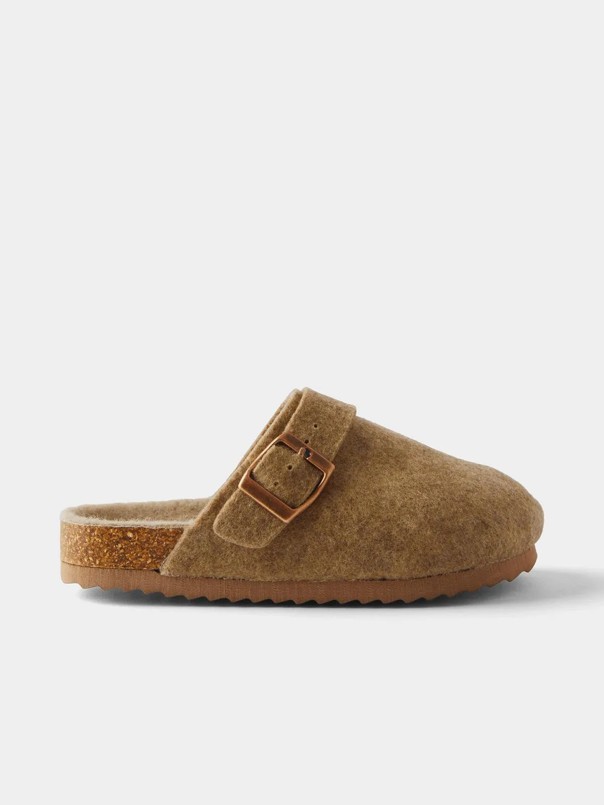 Cotton On Kids Beige Tommy Buckle Slides