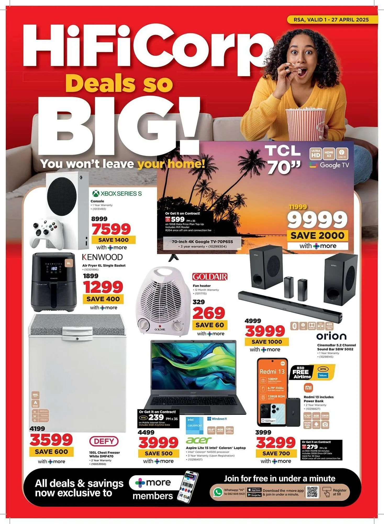 HiFi Corp catalogue from 1 April to 27 April 2025 - Catalogue Page 1