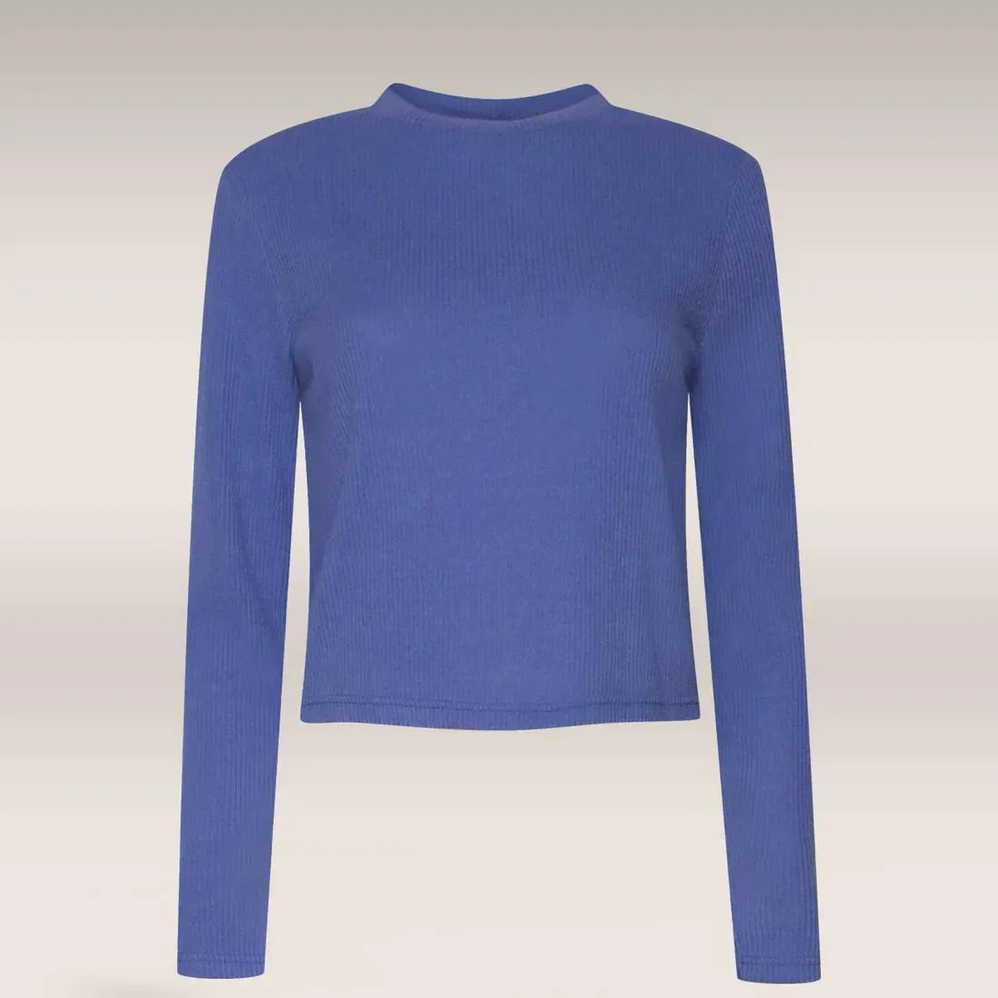 Brushed rib top purple