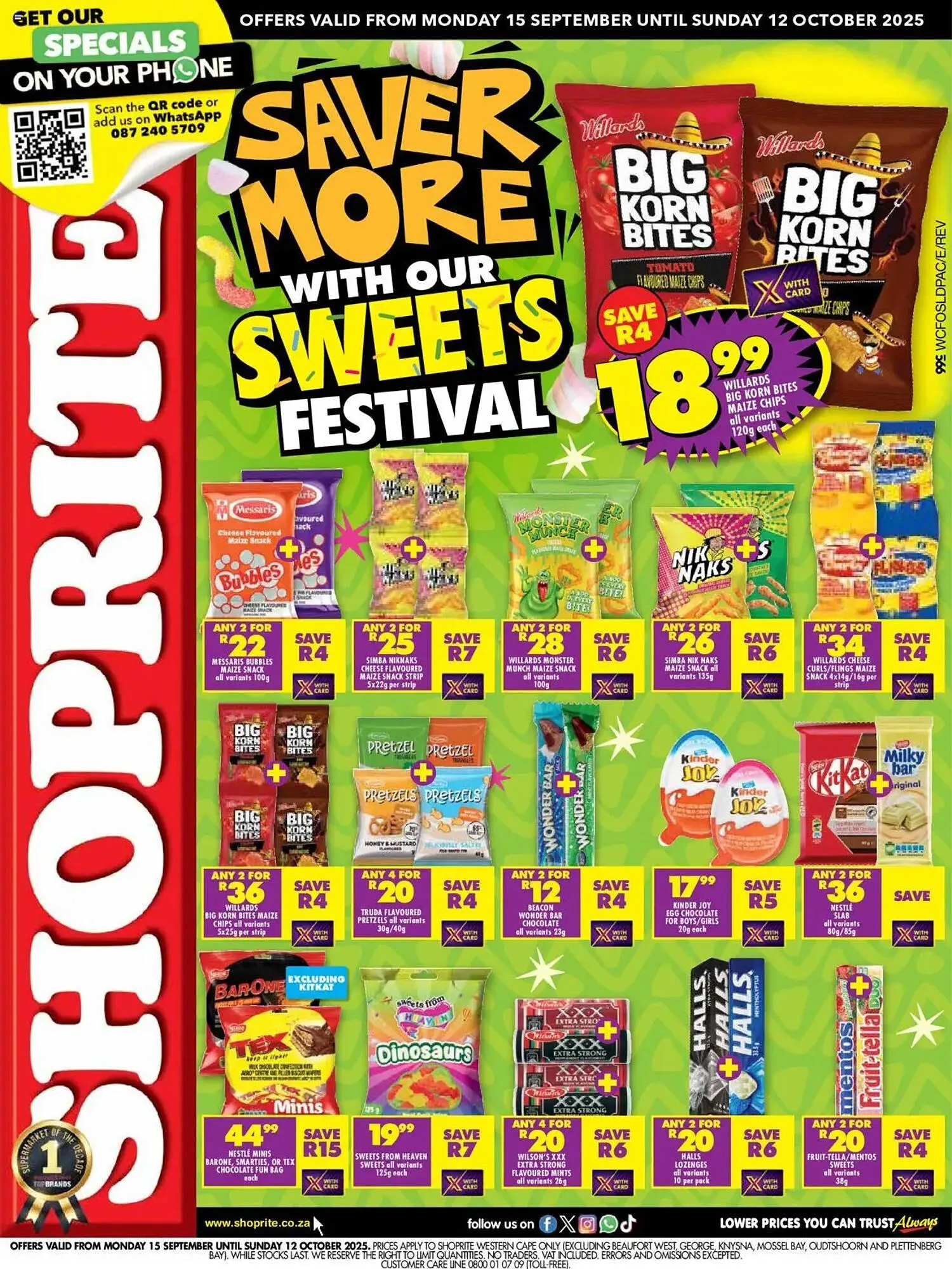 Shoprite catalogue from 15 September to 12 October 2025 - Catalogue Page 1