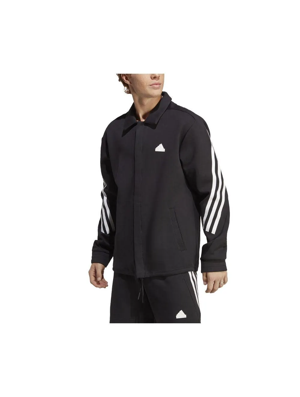 adidas Future Icons 3-Stripes Coaches Jacket Black