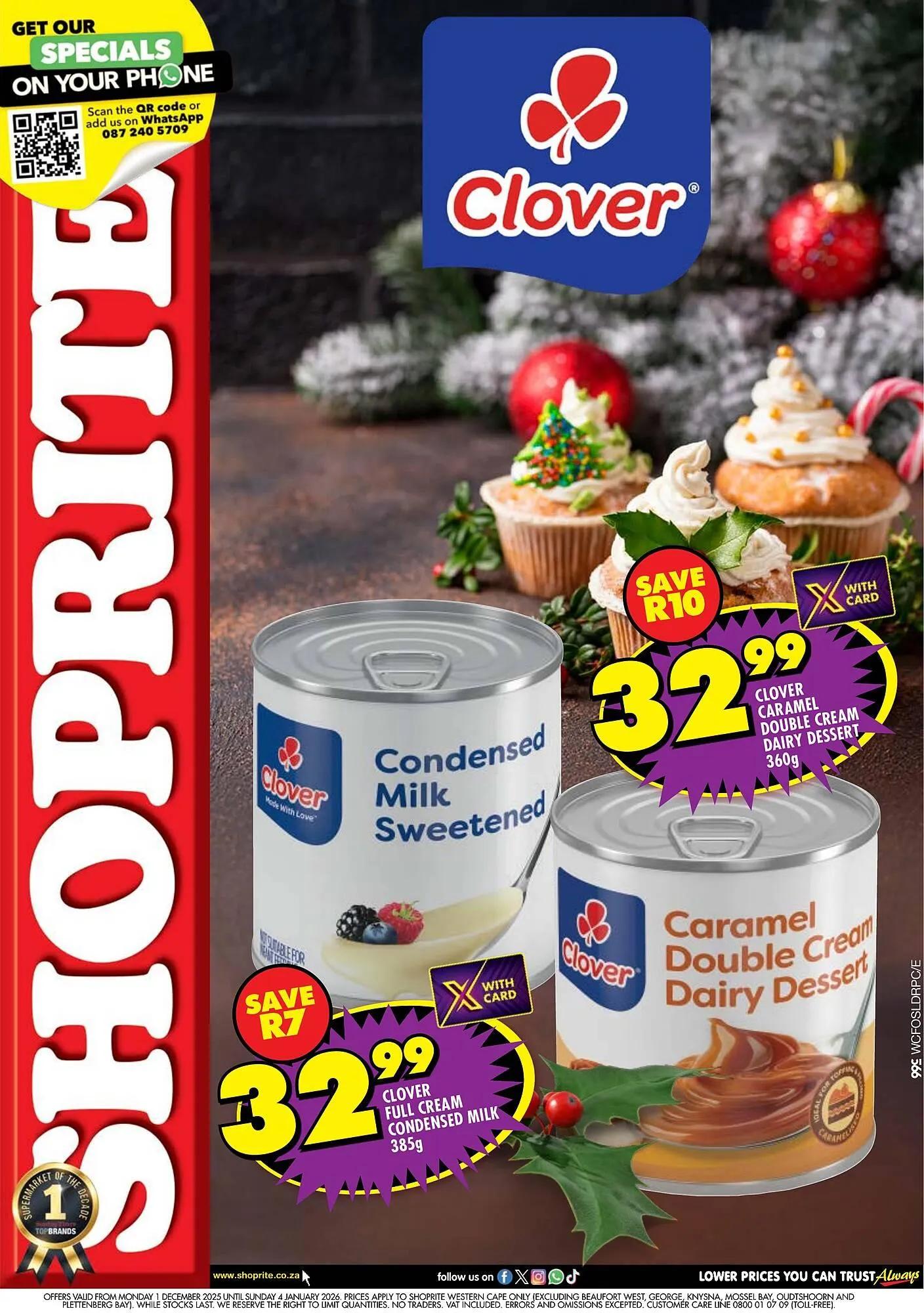 Shoprite catalogue from 1 December to 4 January 2026 - Catalogue Page 1