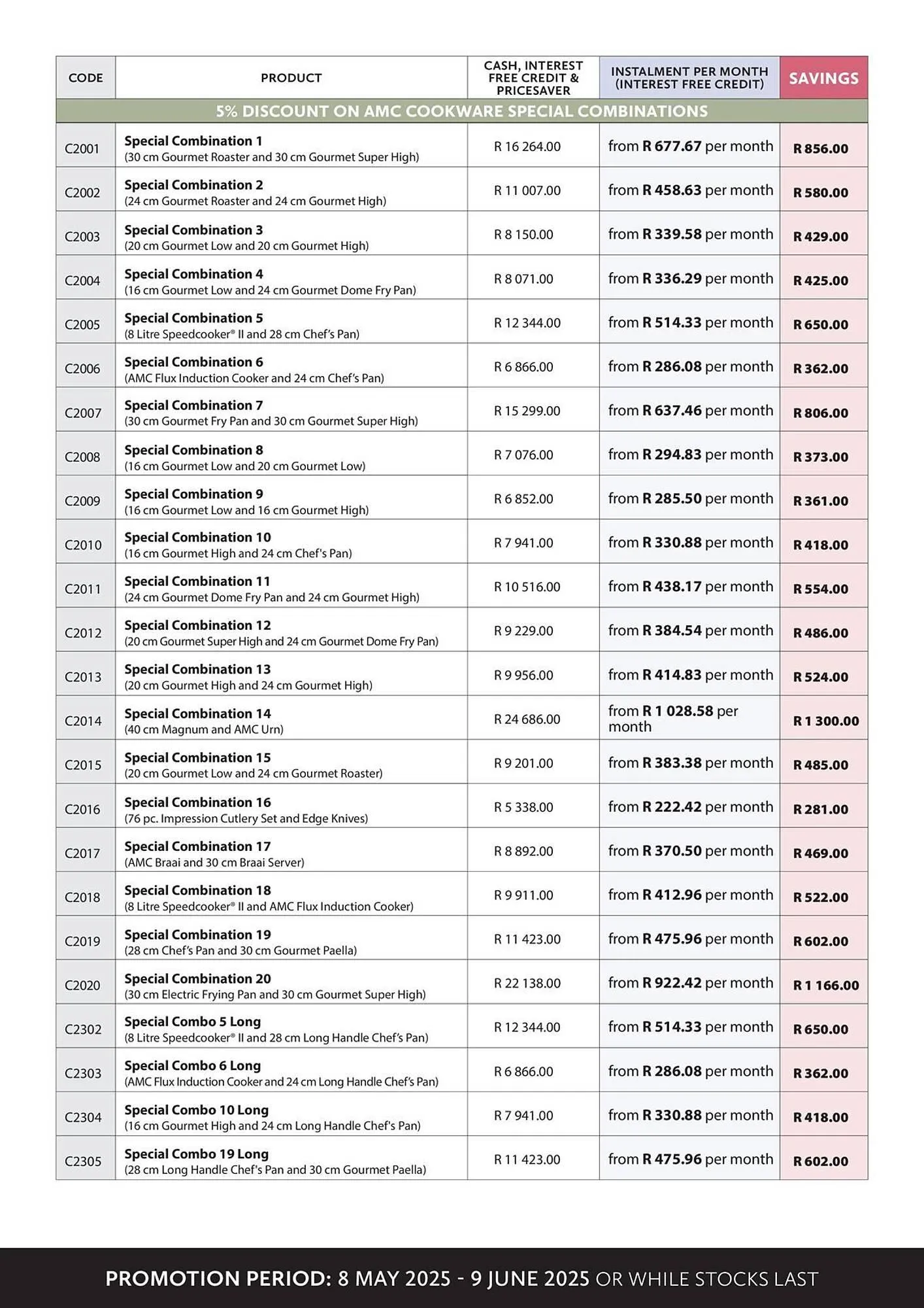 AMC Cookware catalogue from 8 May to 11 May 2025 - Catalogue Page 8