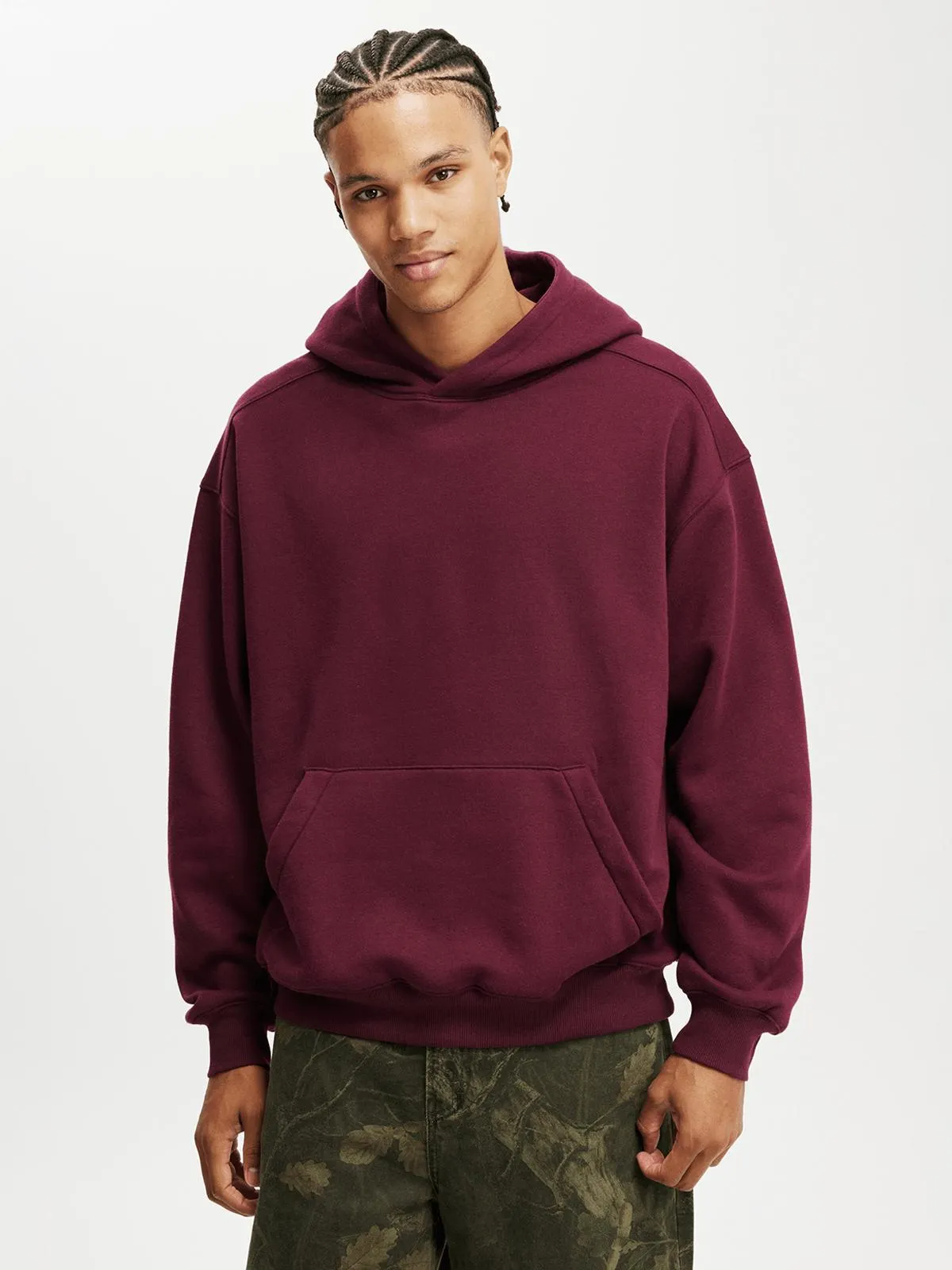 Men's Cotton On Purple Box Fit Hoodie
