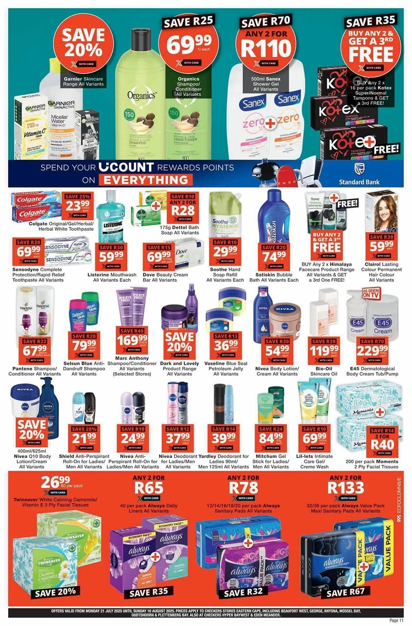 Checkers catalogue from 20 July to 10 August 2025 - Catalogue Page 11