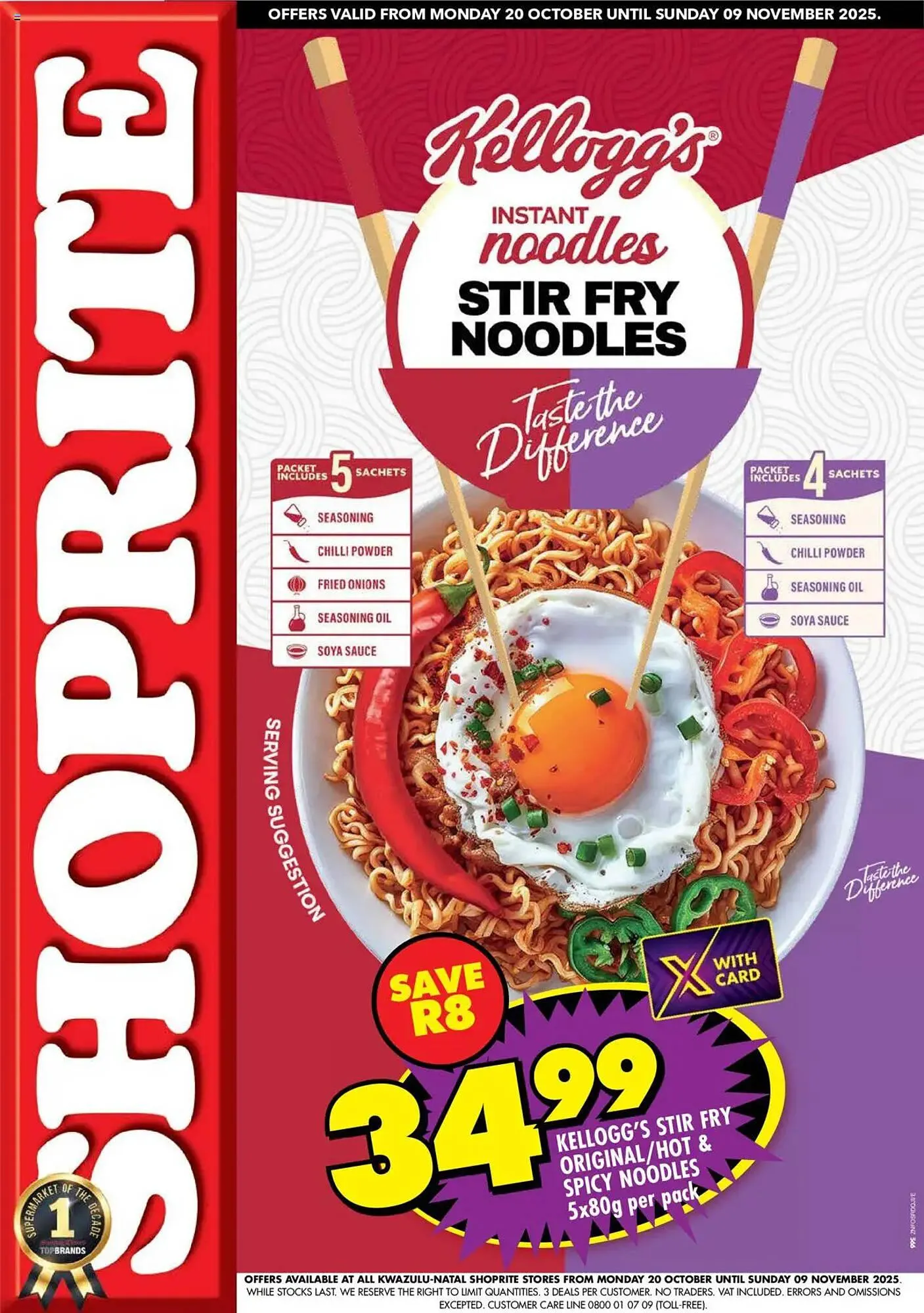 Shoprite catalogue from 20 October to 9 November 2025 - Catalogue Page 1