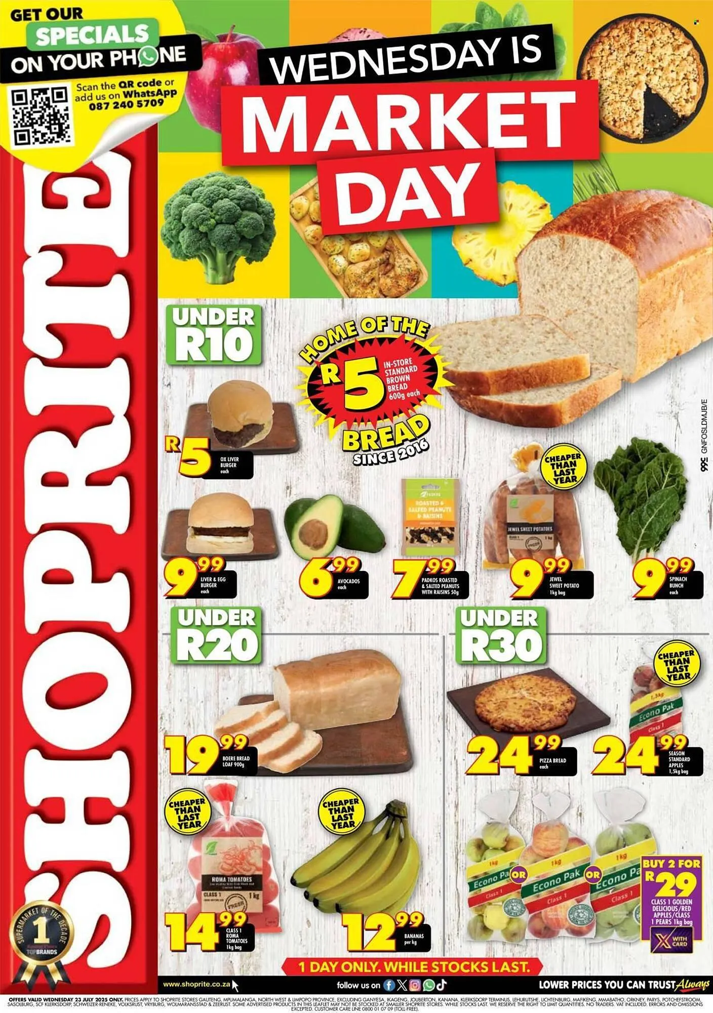 Shoprite catalogue from 23 July to 23 July 2025 - Catalogue Page 1