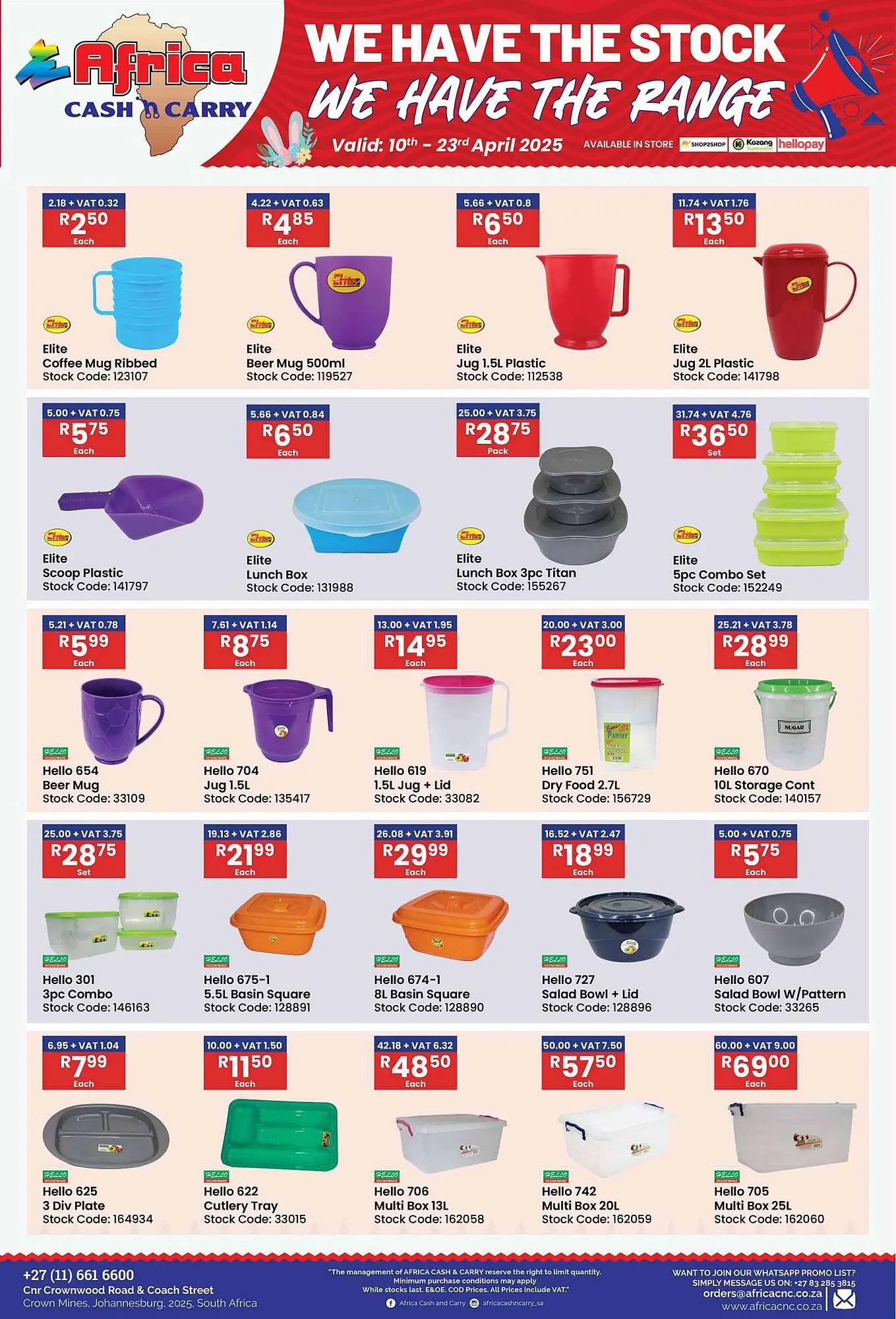 Africa Cash and Carry catalogue from 10 April to 23 April 2025 - Catalogue Page 14