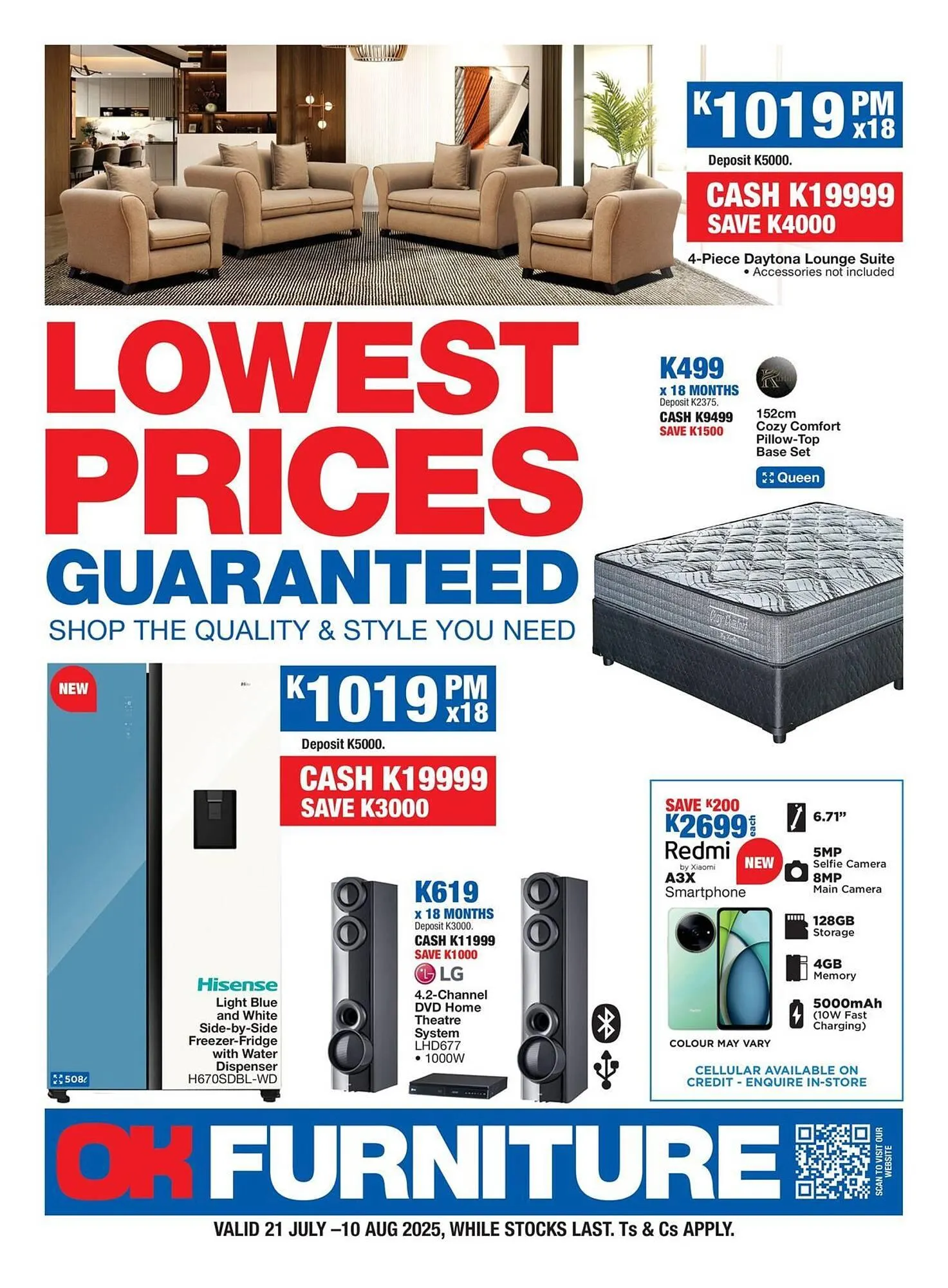 OK Furniture catalogue from 21 July to 10 August 2025 - Catalogue Page 1