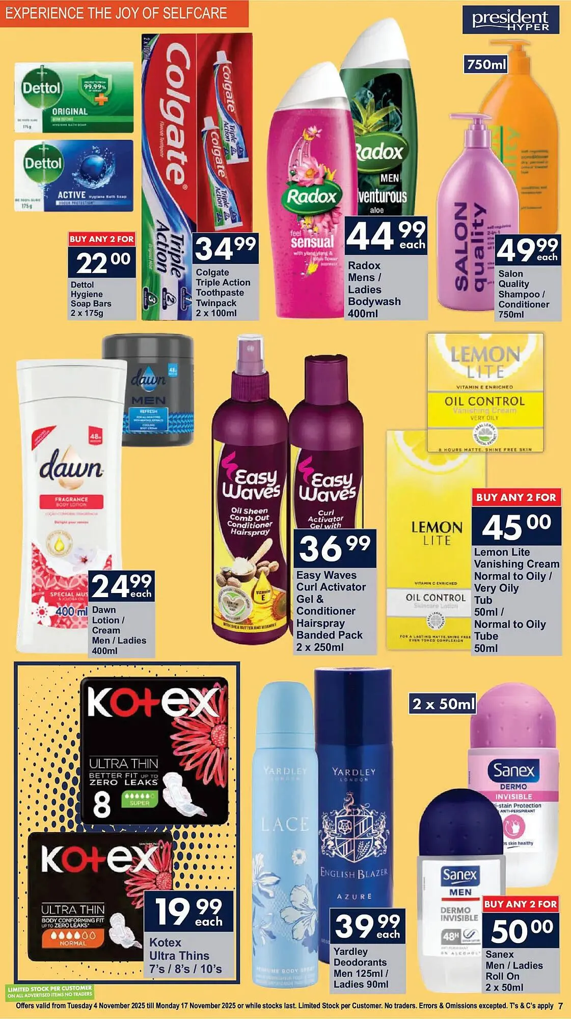 President Hyper catalogue from 4 November to 17 November 2025 - Catalogue Page 7