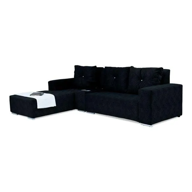 Isabella 3 Division Couch and Daybed with Console and Cup Holder