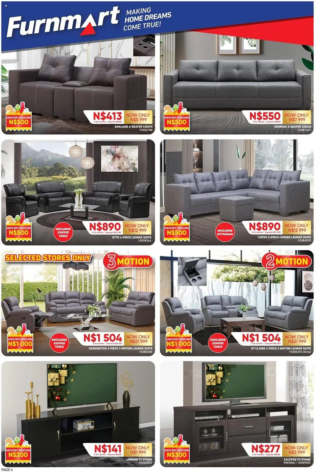 Furnmart catalogue from 5 December to 31 December 2024 - Catalogue Page 4
