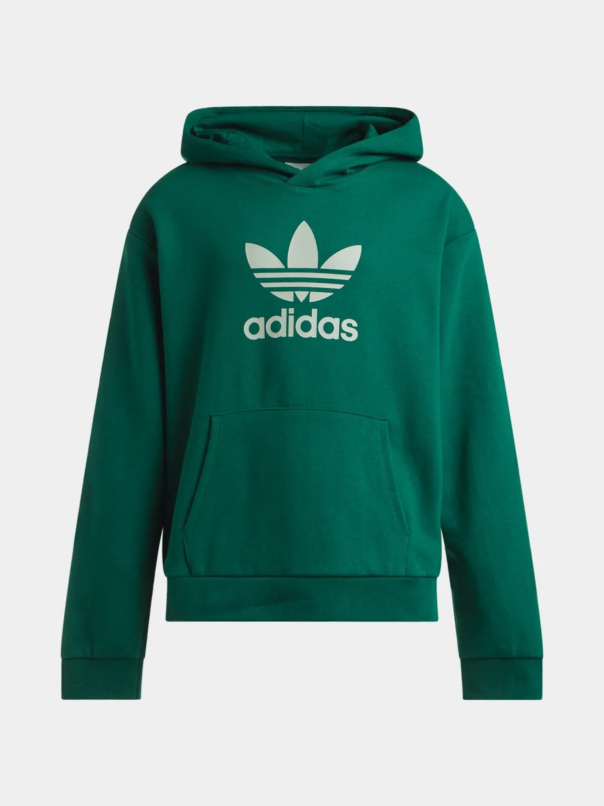 adidas Originals Unisex Youth Trefoil Green Hoodie