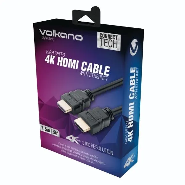 Volkano 4K HDMI 1.5M Cable VK-20019-BK[V2]