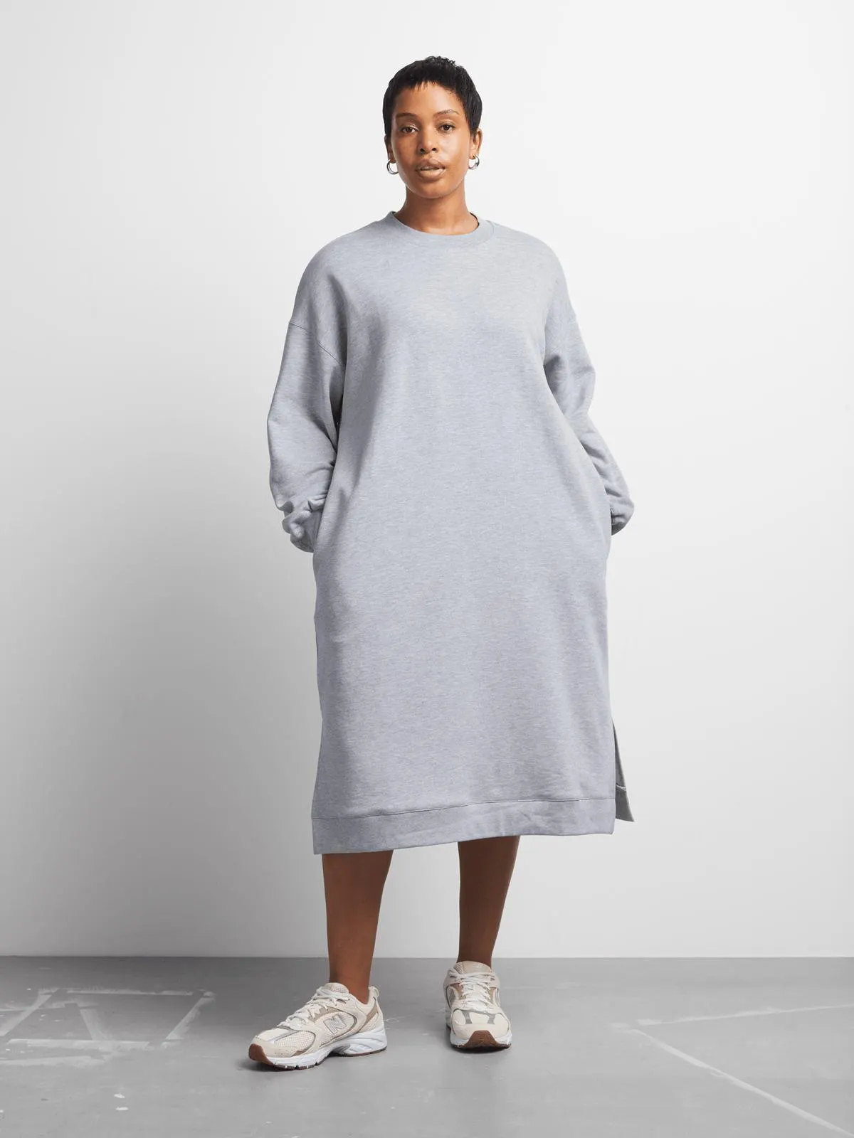 Women's Canvas Sweat Dress Grey