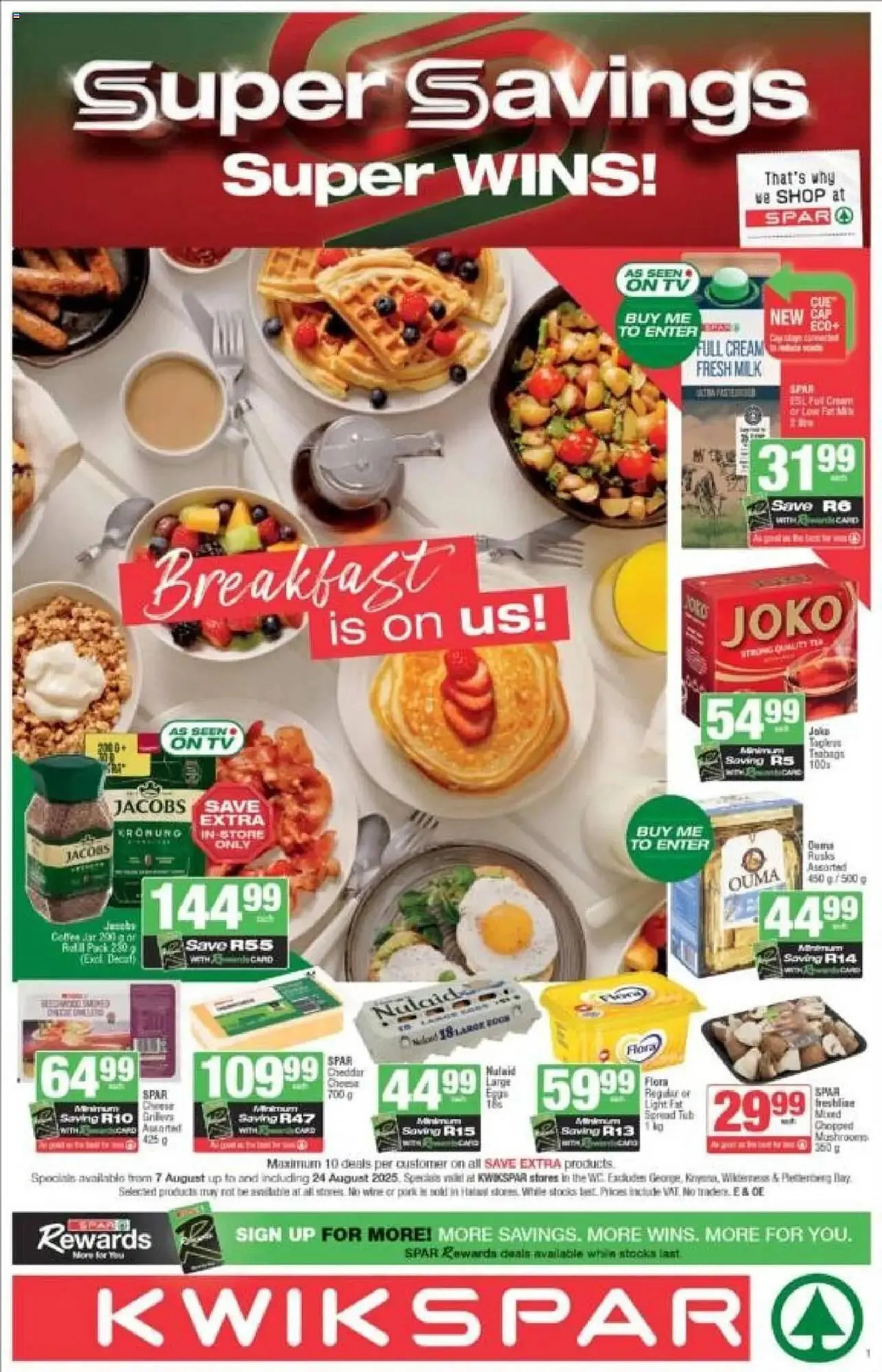 KwikSpar catalogue from 7 August to 24 August 2025 - Catalogue Page 1