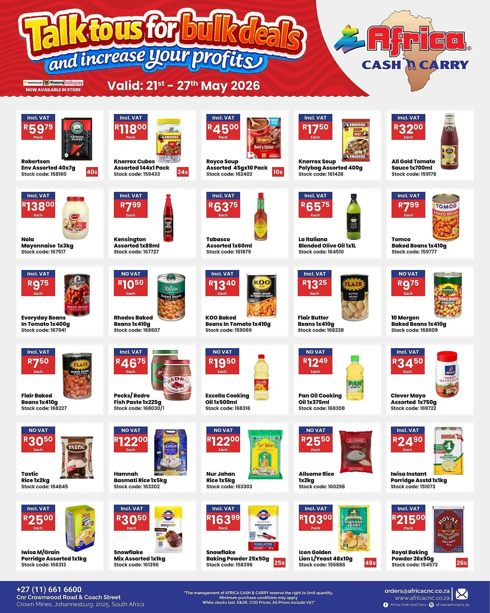 Africa Cash and Carry catalogue from 21 May to 27 May 2026 - Catalogue Page 26