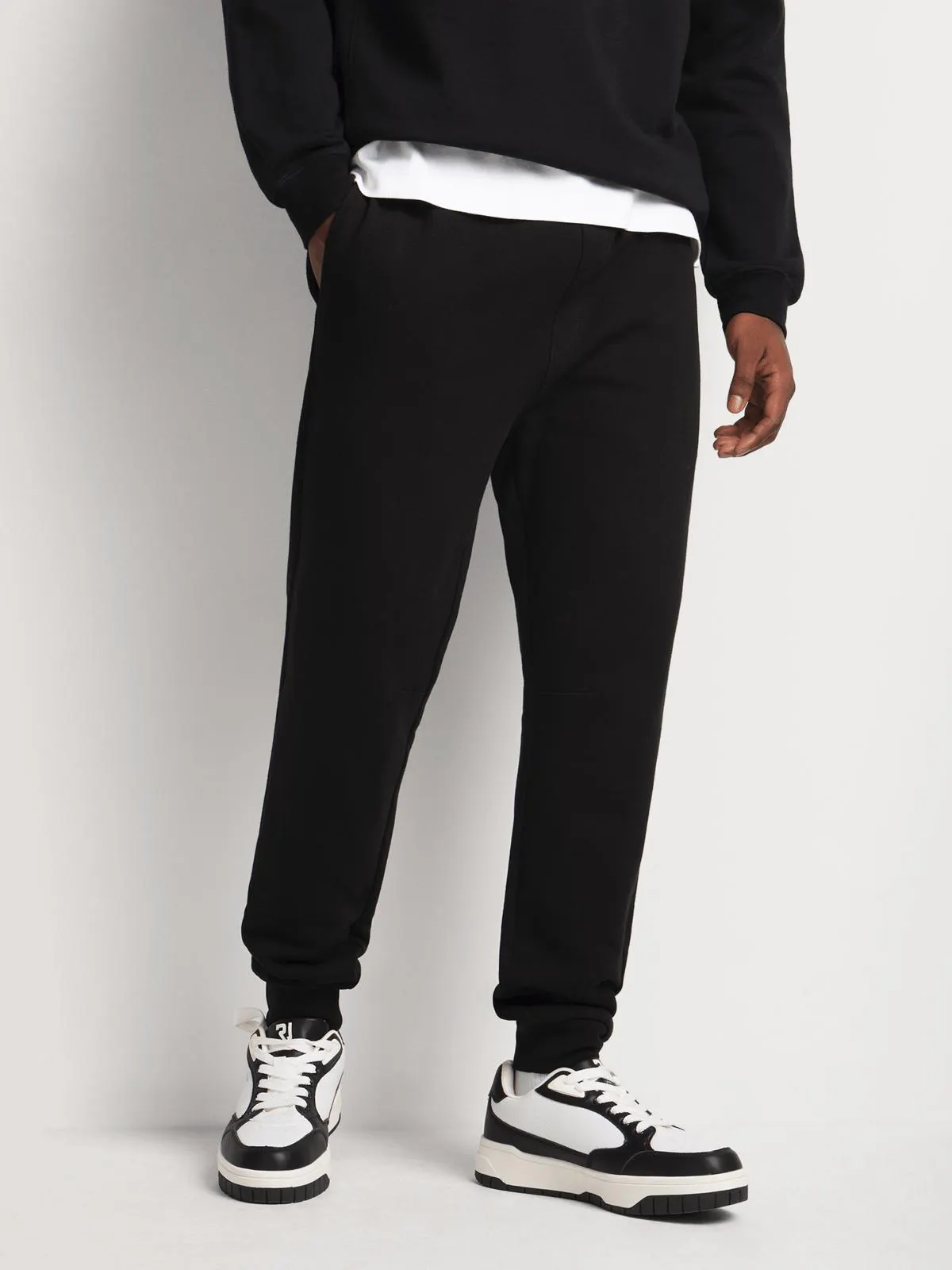 Men's Relay Jeans Core Fleece Black Jogger