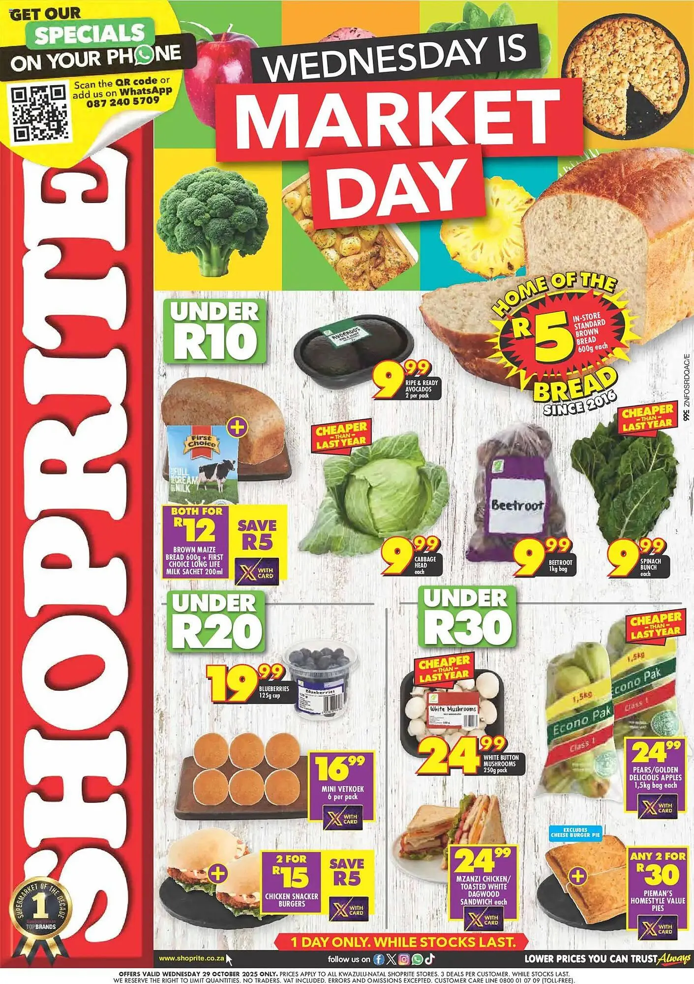 Shoprite catalogue from 28 October to 29 October 2025 - Catalogue Page 1
