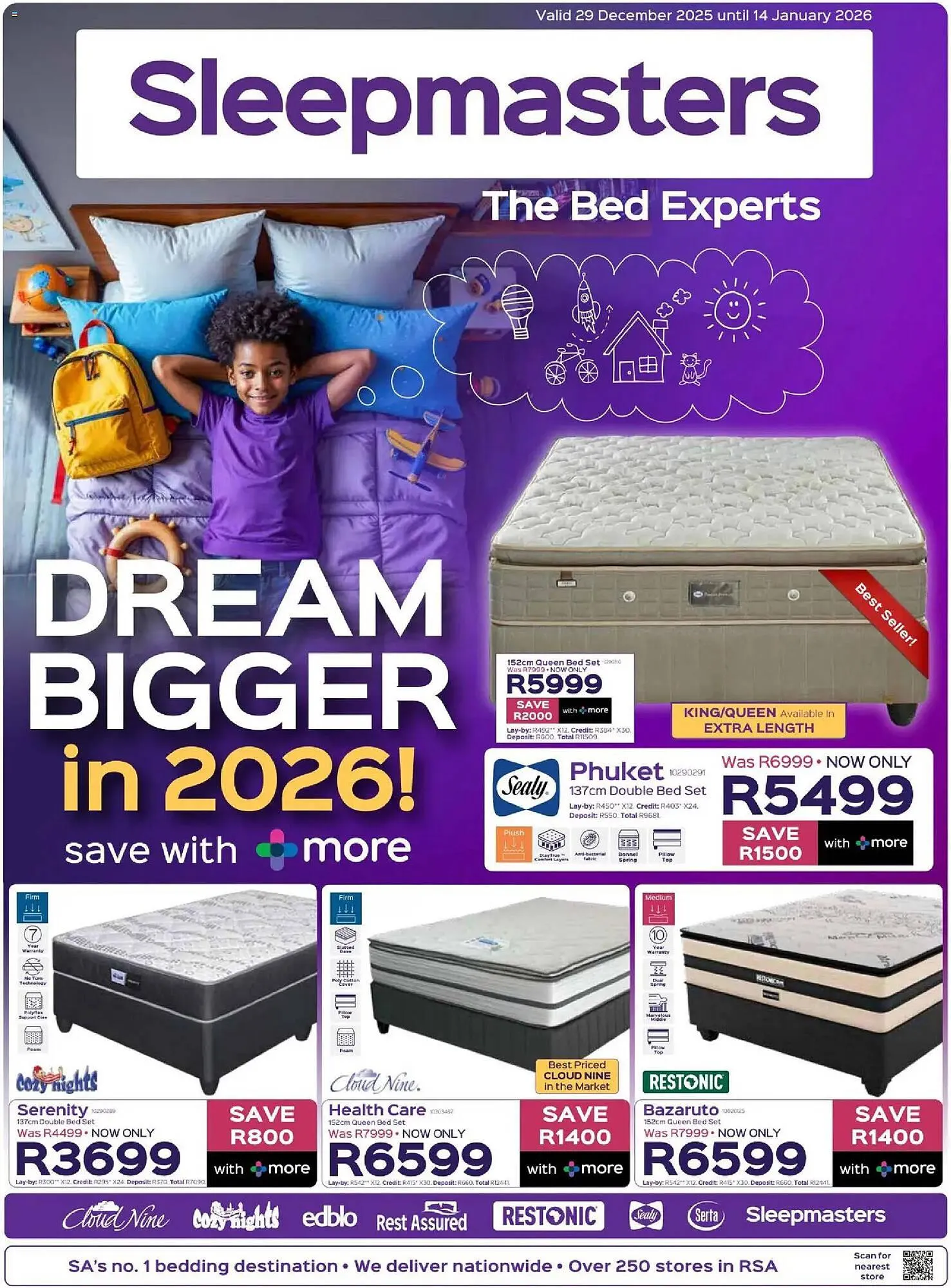 Sleepmasters catalogue from 29 December to 14 January 2026 - Catalogue Page 1