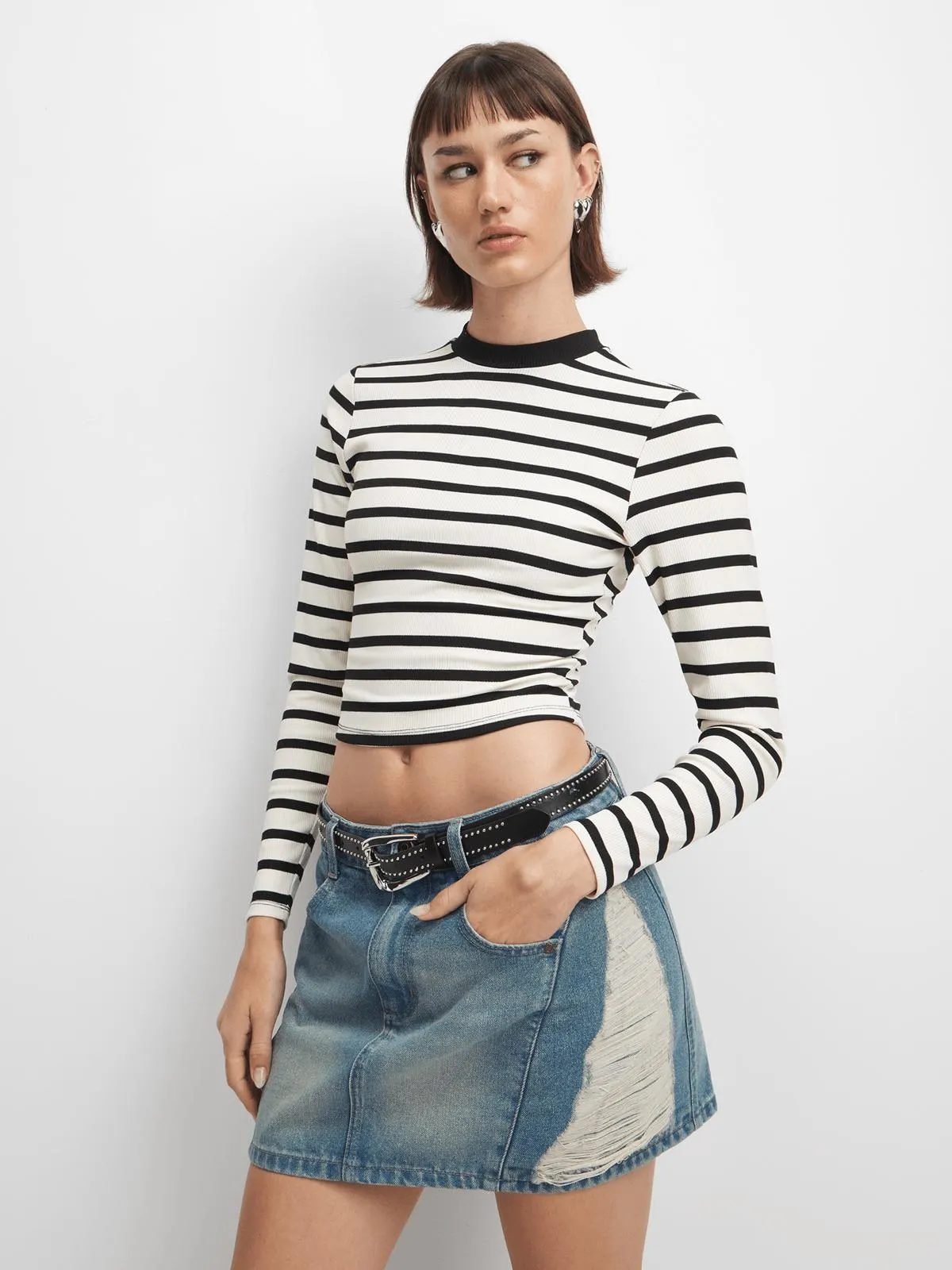 The FIX Women's Rip & Repair Mini Skirt