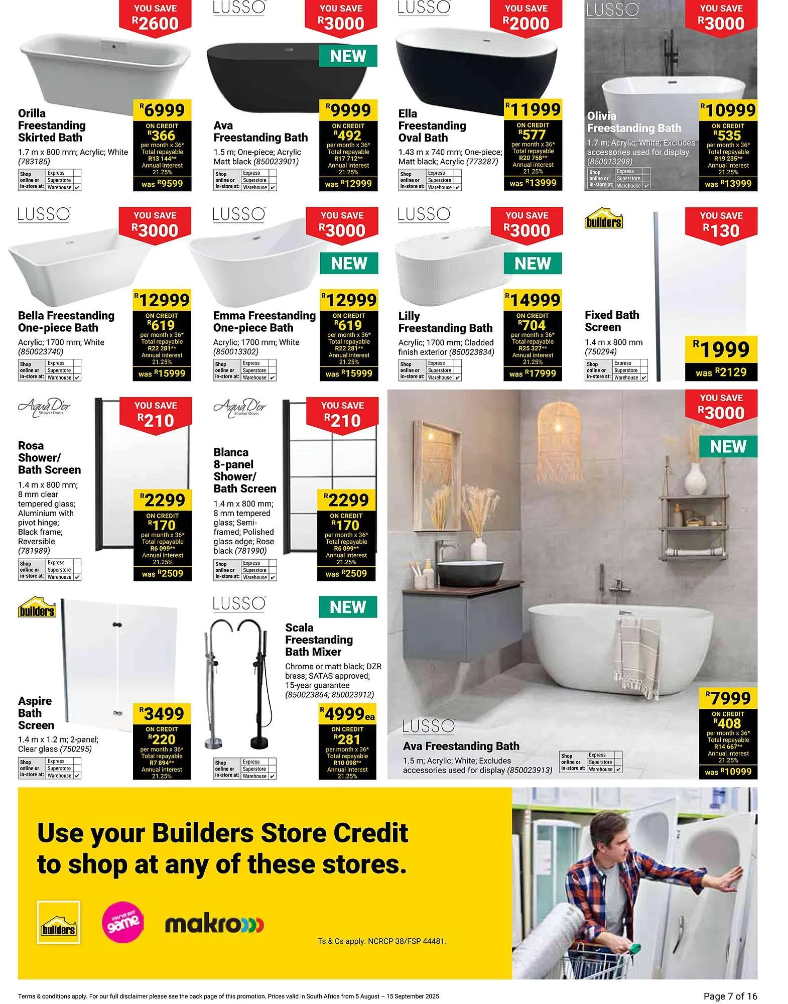 Builders Warehouse catalogue from 5 August to 15 September 2025 - Catalogue Page 7